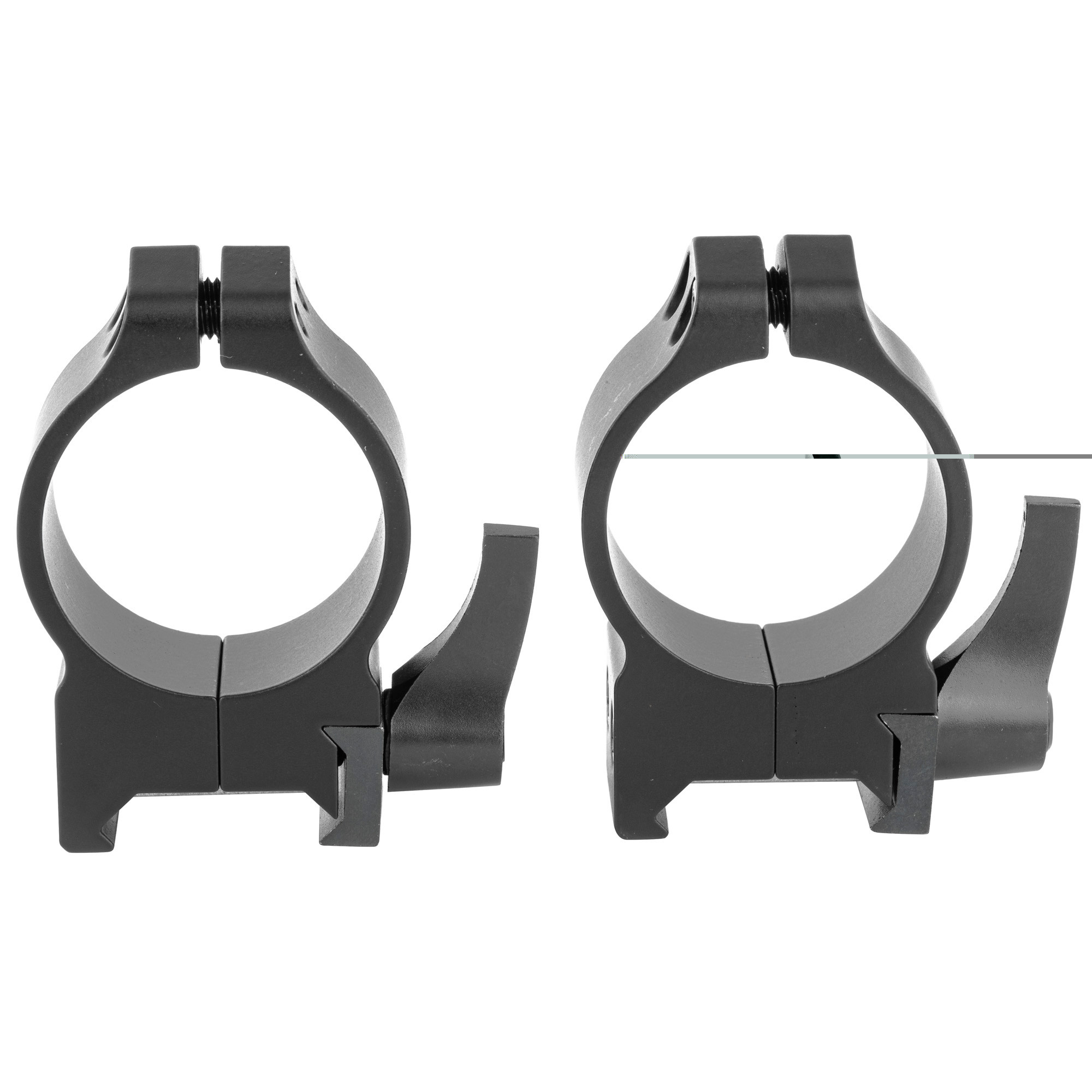 Warne 214LM Maxima Vertical Ring Set Quick Detach For Rifle Maxima/Weaver/Picatinny Medium 30mm Tube Matte Black Steel