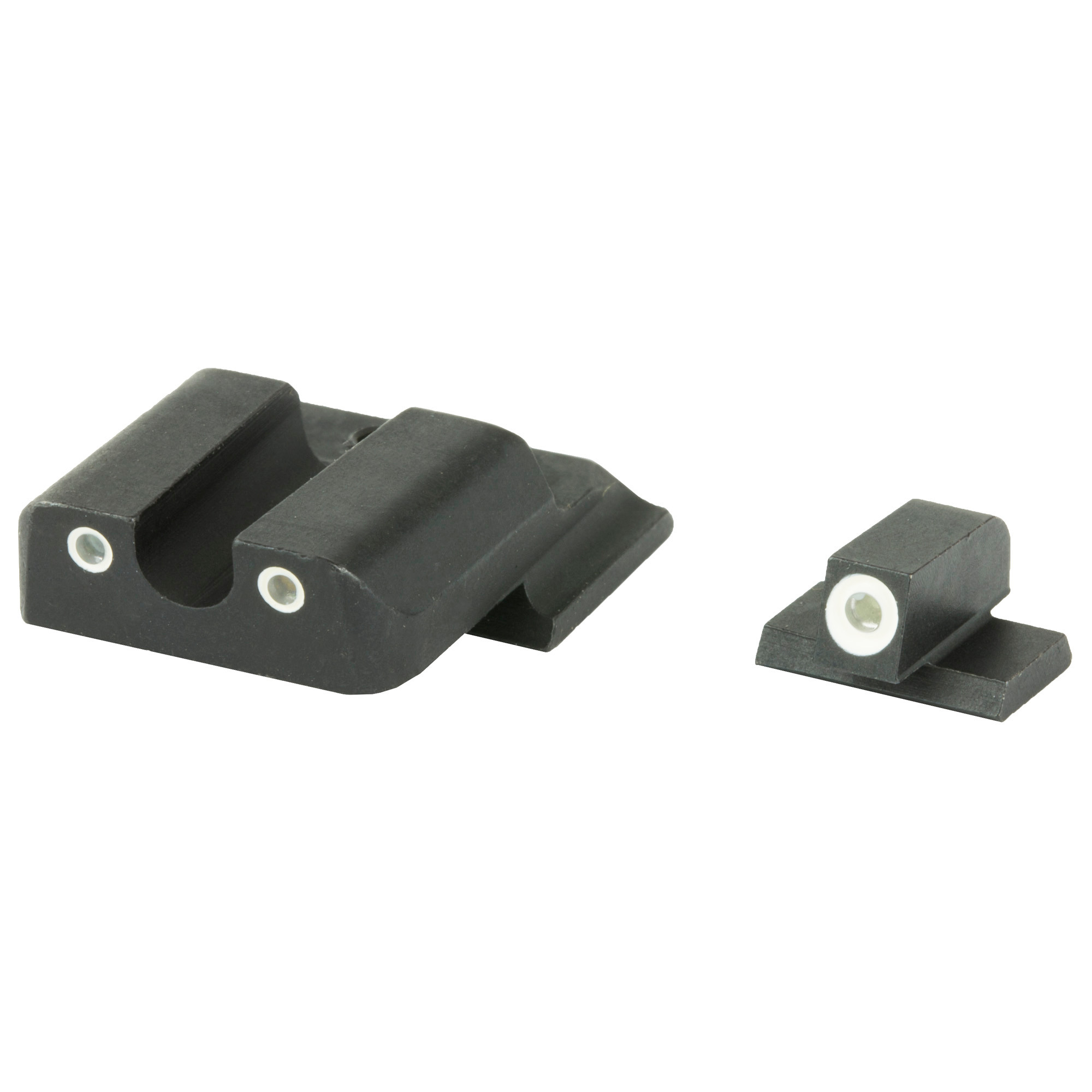 AmeriGlo SW145 Classic Tritium Sight Set for Smith & Wesson M&P ShieldBlack | Green Tritium with White Outline Front and Rear