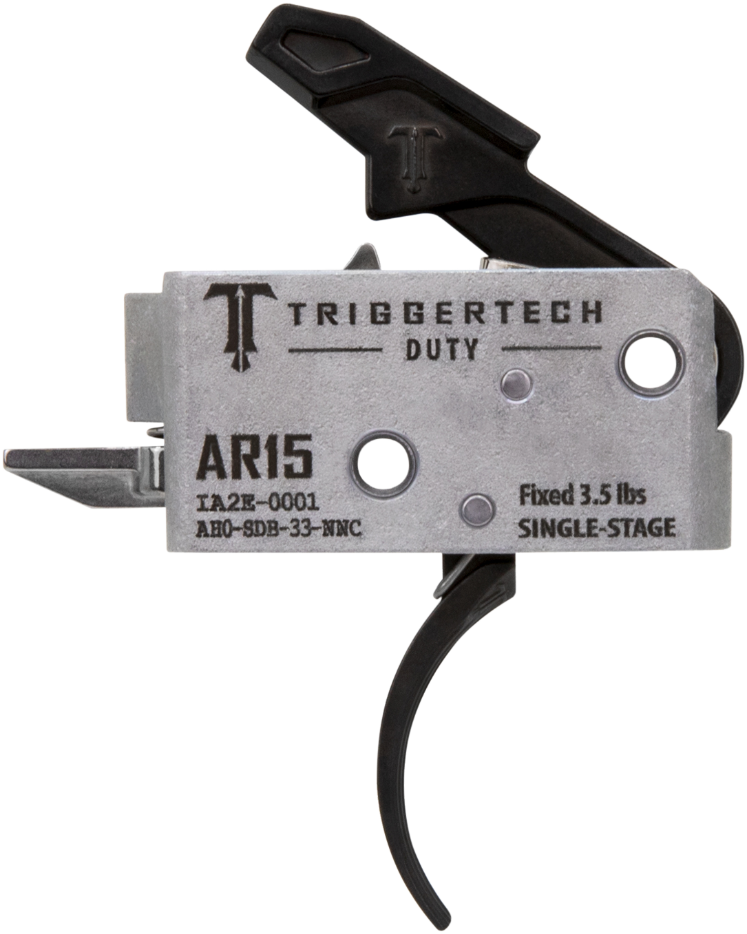 TriggerTech AH0SDB33NNC DutyCurved Trigger Single-Stage 3.50 lbs Draw Weight Fits AR-15