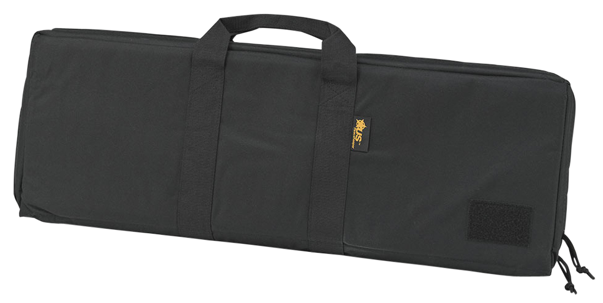 US PeaceKeeper P30032 MRAT Weapon Case Black 600D Polyester with Webbing System, 2 Air Vents, Wraparound Carry Handles & Padded Shoulder Strap 32" L x 11" H x 2.75" D Exterior Dimensions