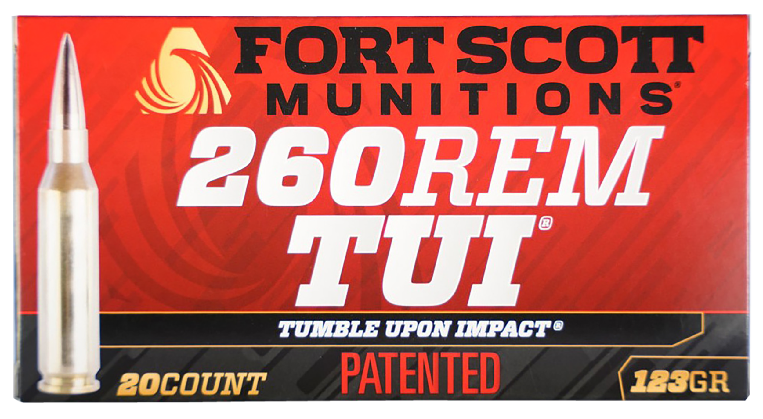 Fort Scott Munitions 260123SCV2 Tumble Upon Impact (TUI) Rifle 260 Rem 123 gr Solid Copper Spun (SCS) 20rd Bx
