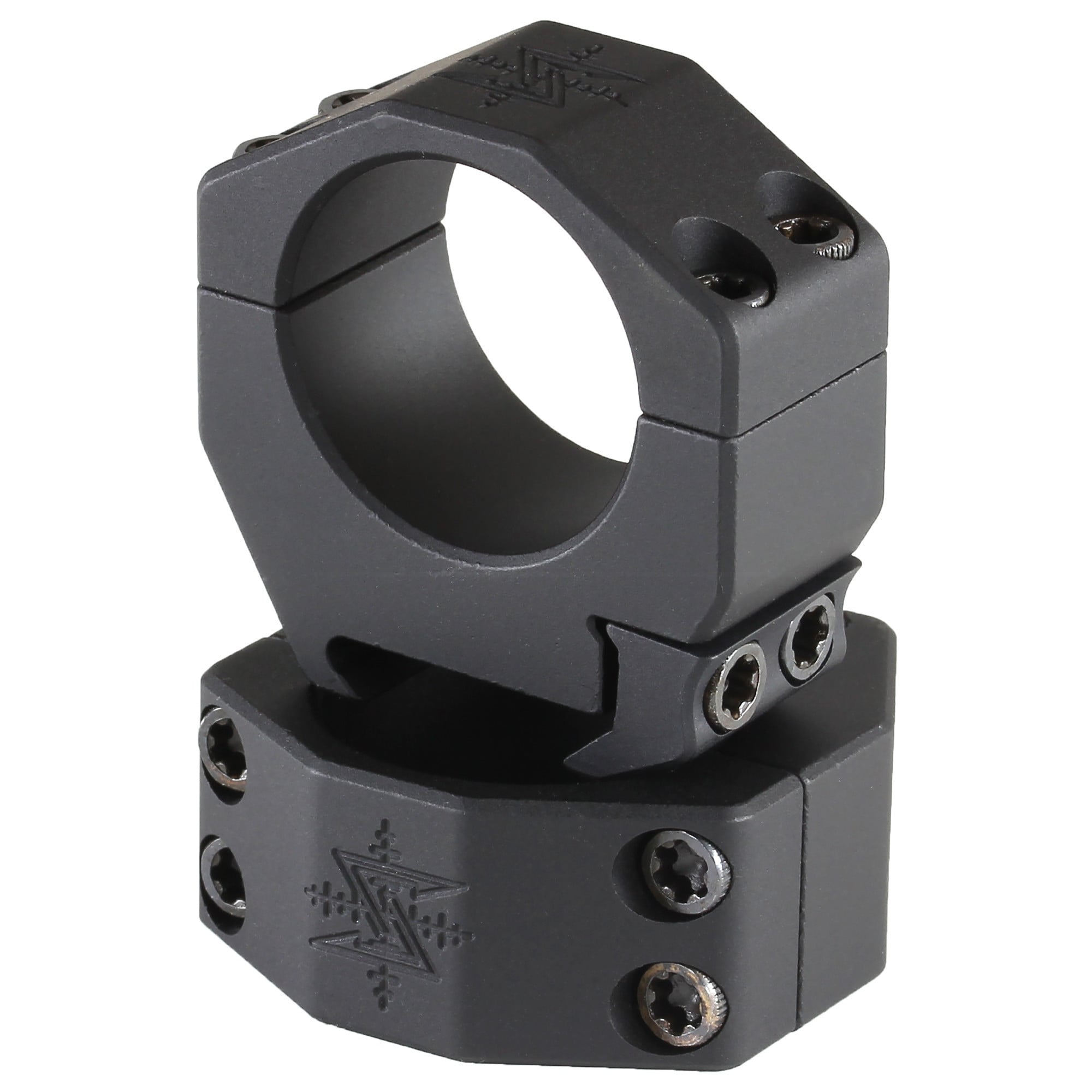 Seekins Precision Scope 30mm Rings Matte, High (.97"), 4 Cap Screw