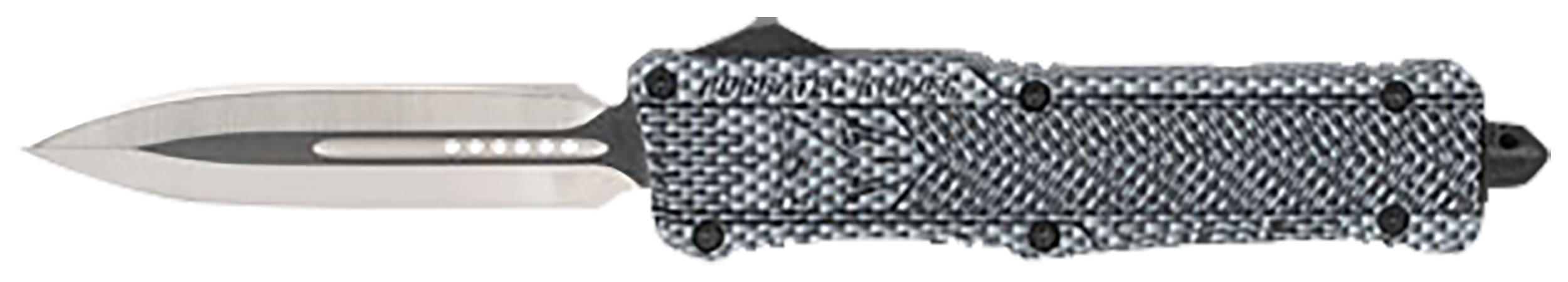 CobraTec Knives LCFCTK1LDAGNS CTK-1Large 3.75" OTF Dagger Plain D2 Steel Blade/Carbon Fiber Aluminum Handle Features Glass Breaker Includes Pocket Clip