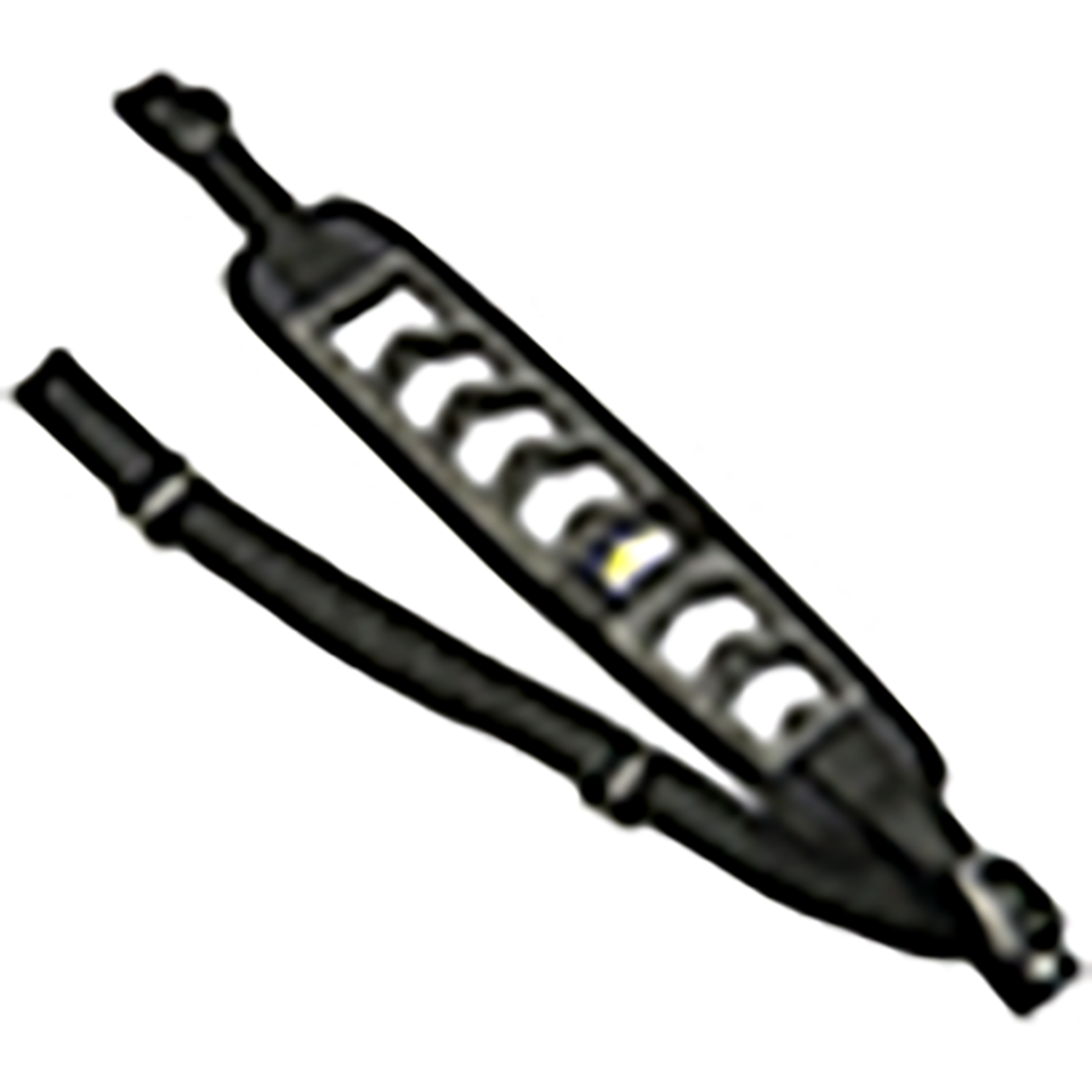 Butler Creek 190034 Featherlight Sling made of Black Foam with 22"-36" OAL, 3" W, Adjustable Design & 2 Cartridge Loops for Rifles (Swivels NOT Included)