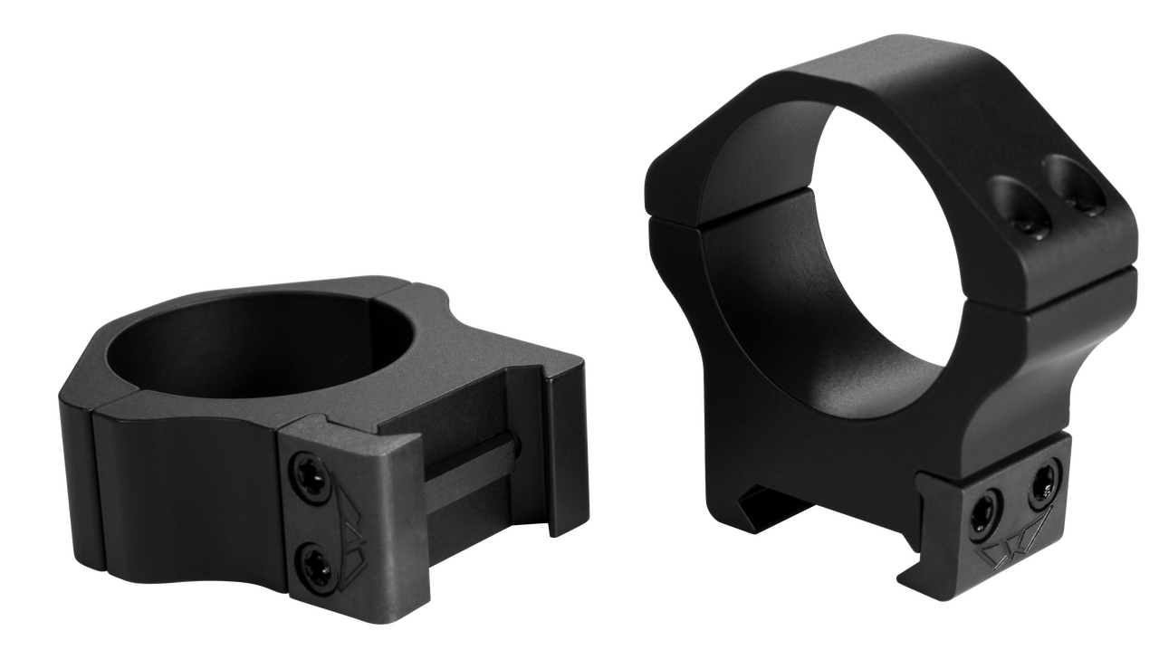 Warne 514M Maxima Horizontal Ring Set Fixed For Rifle Maxima/Weaver/Picatinny Medium 30mm Tube Matte Black Steel