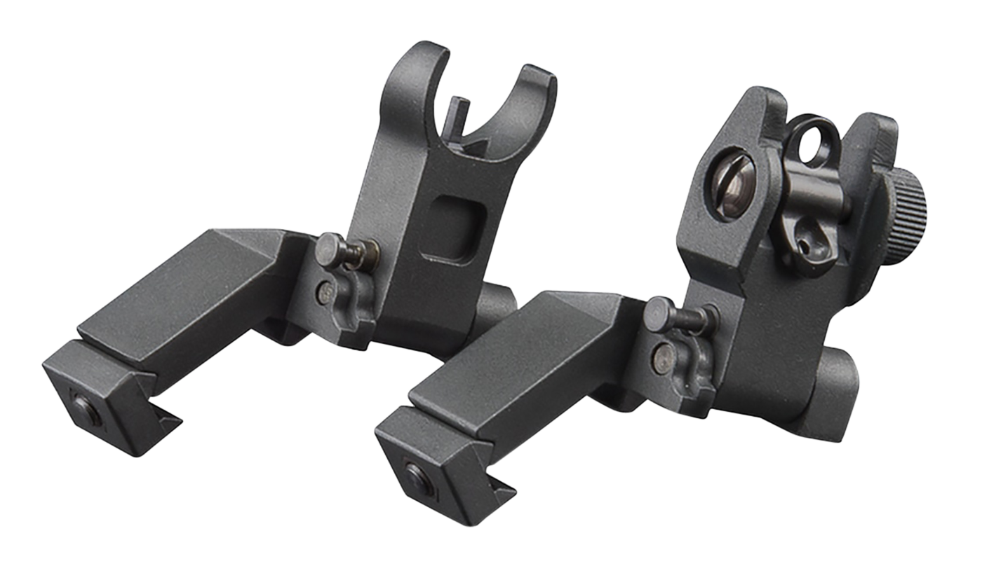 Aim Sports MT45FS AR Low Profile 45 Degree Flip-Up Sight SetBlack Anodized 45 Degree Low Profile for AR-15