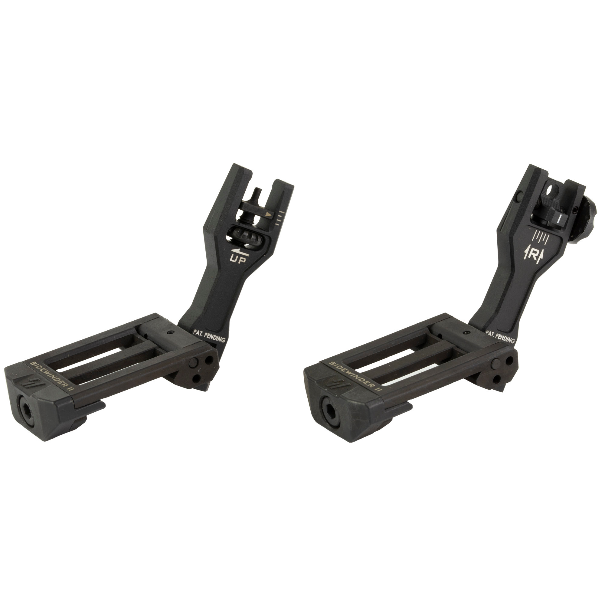 Strike Industries Sidewinder Gen 2 Offset Flip-Up Sight Set AR-15 Aluminum