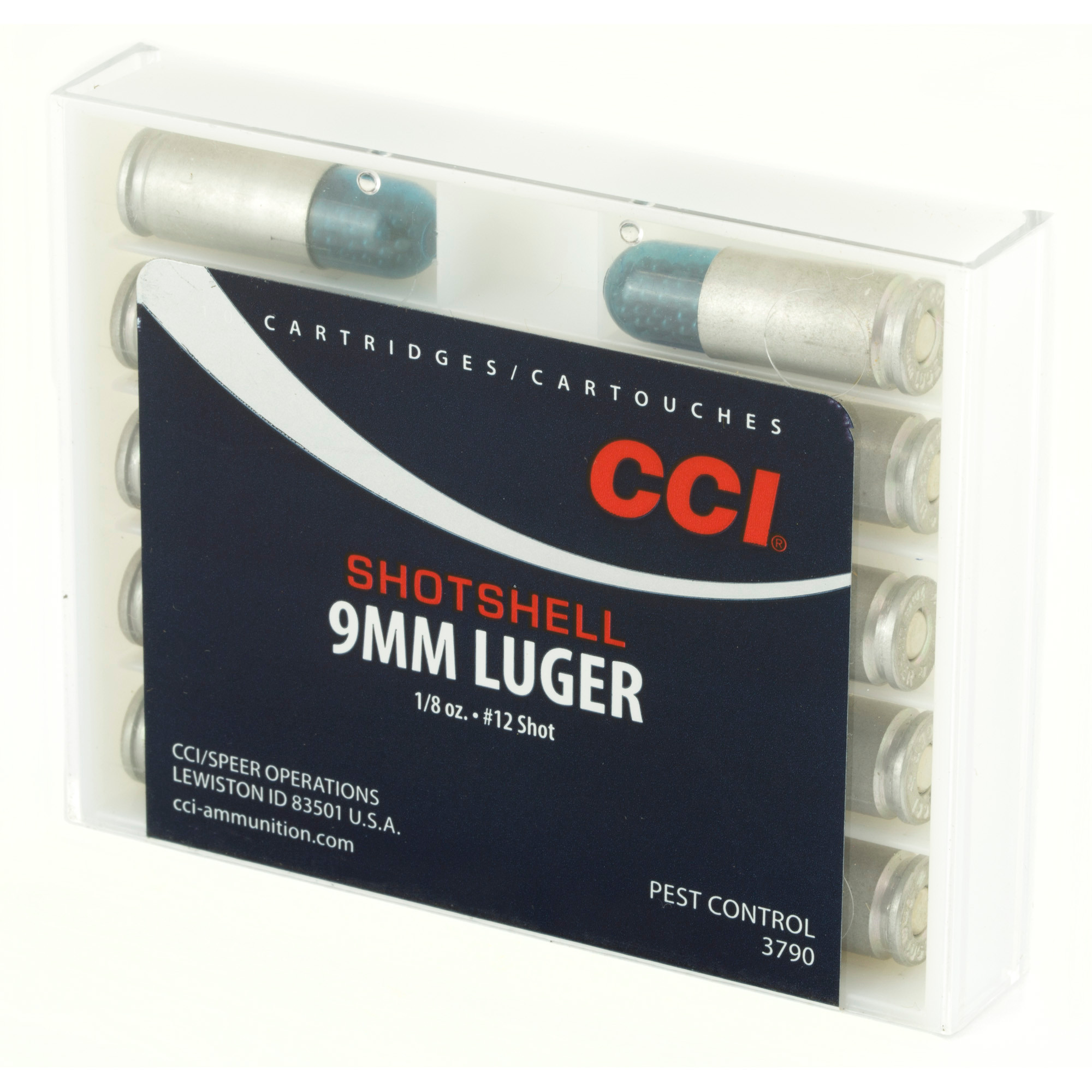 CCI Shotshell Ammunition 9mm Luger 53 Grains #12 Shot Box of 10