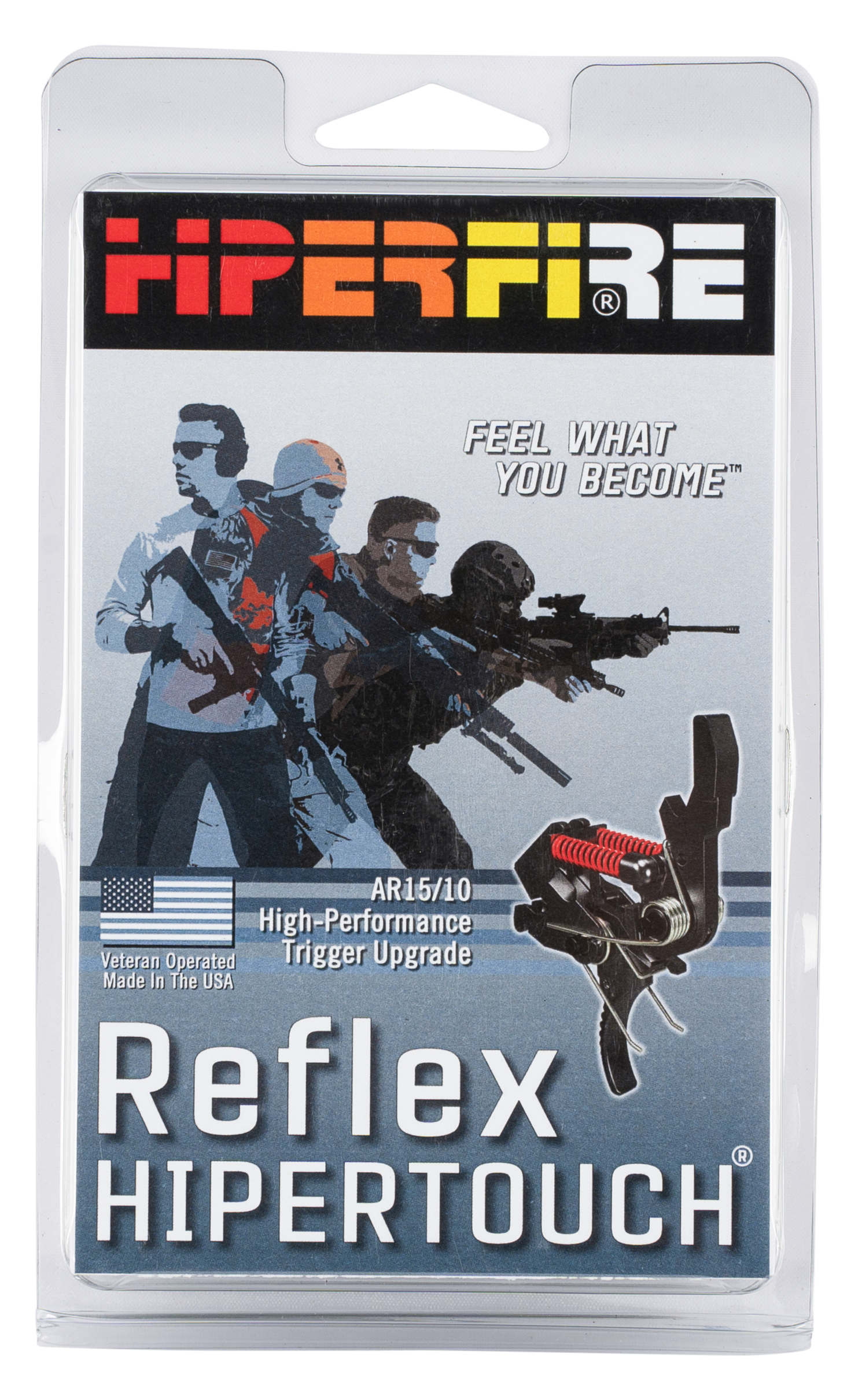 Hiperfire HPTR Hipertouch Reflex Single-Stage Curved Trigger with 2.50-3.50 lbs Draw Weight for AR-Platform