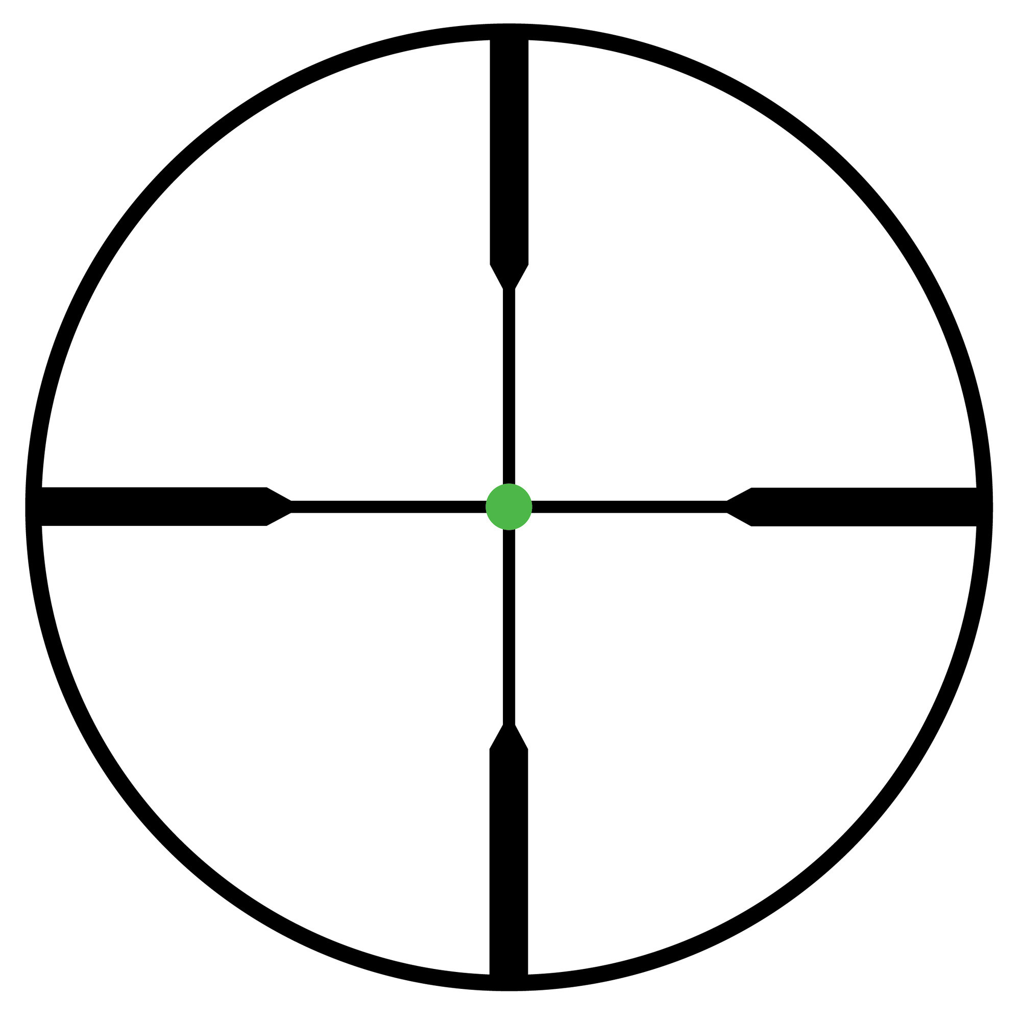 Trijicon 2.5-10x56 AccuPoint 30mm Rifle Scope Matte, Standard Duplex Crosshair w/ Green Dot
