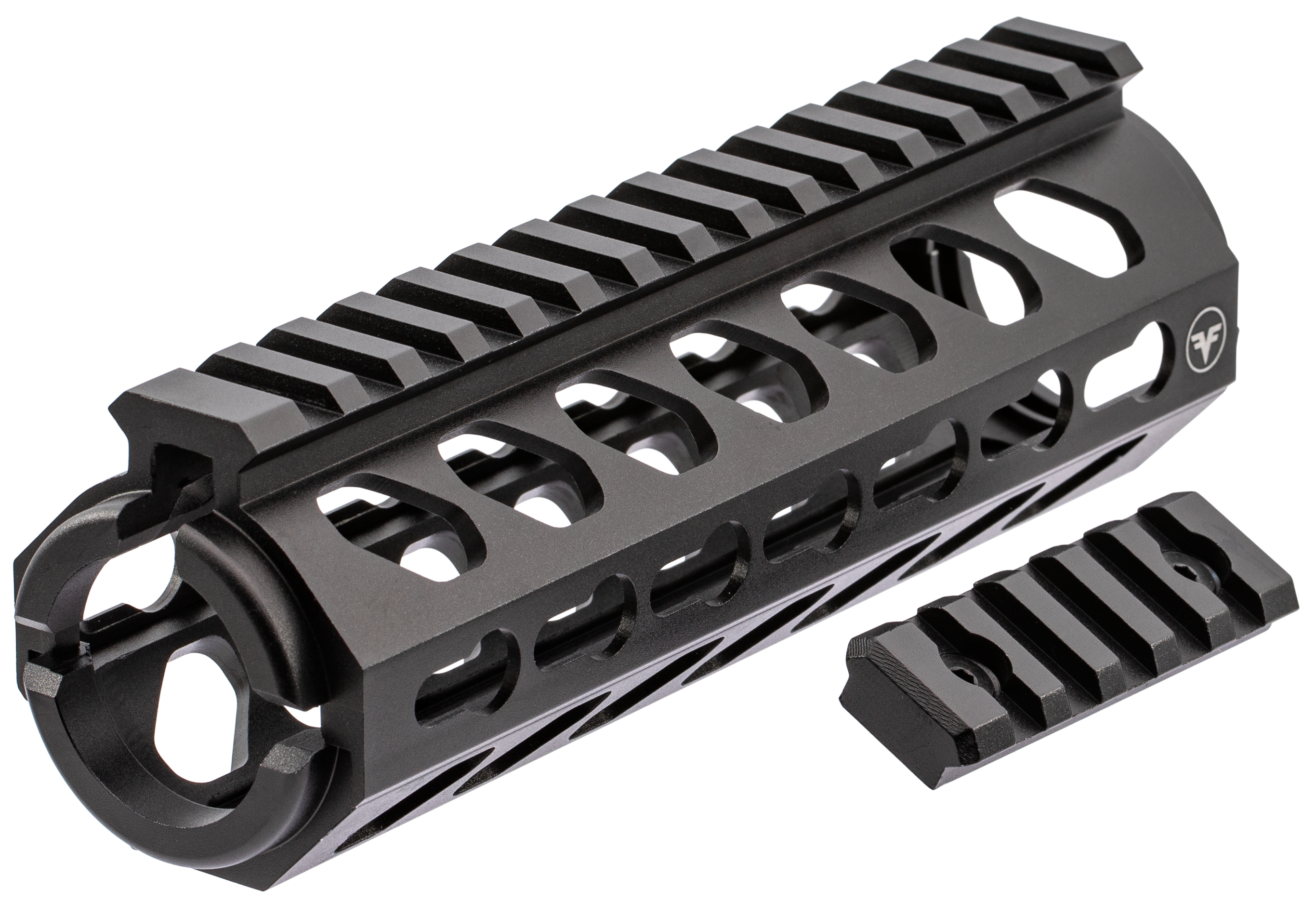 Firefield FF34053 Edge Handguard 6.62" 2- Piece Keymod, Carbine Style Made of 6061-T6 Aluminum with Black Matte Finish for AR-15