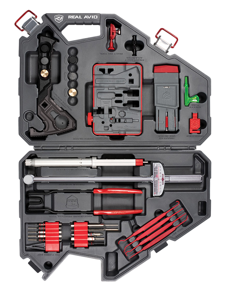 Real Avid AVAR15AMK AR15 Master Kit Gray/Red Multiple