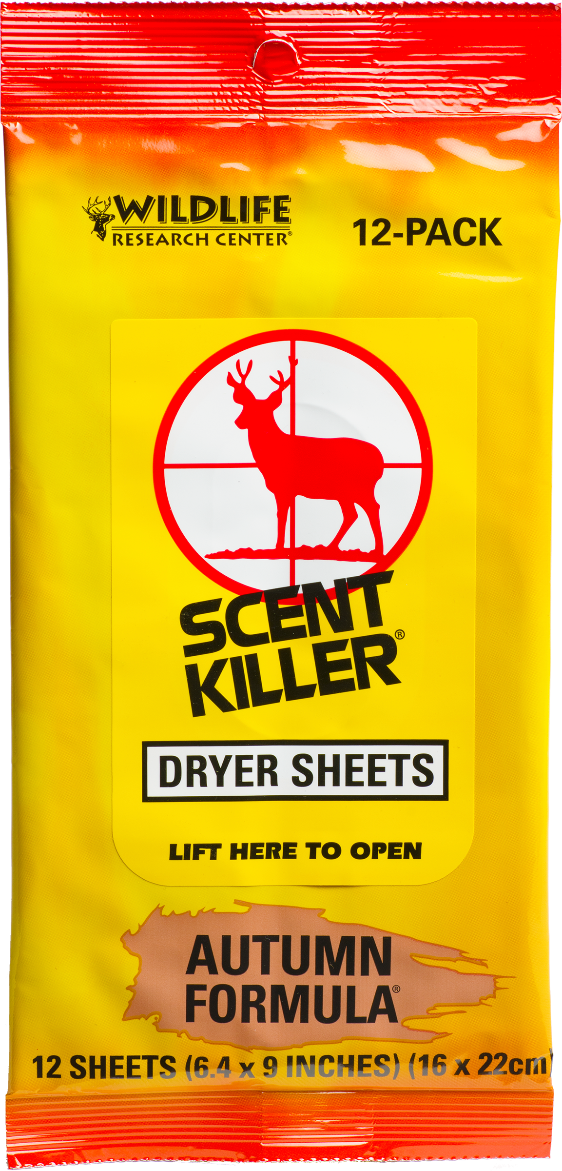 Wildlife Research 580 Scent KillerOdor Eliminator Autumn Scent Dryer Sheet 12