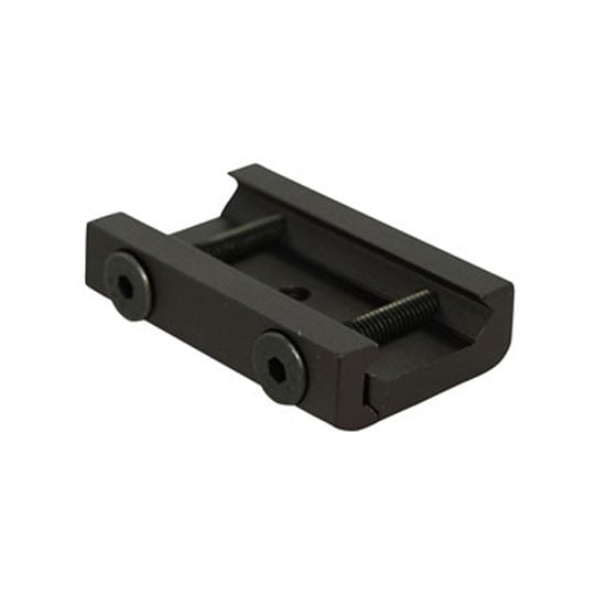 GrovTec Picatinny Rail Mounted Bipod Adapter Aluminum Black