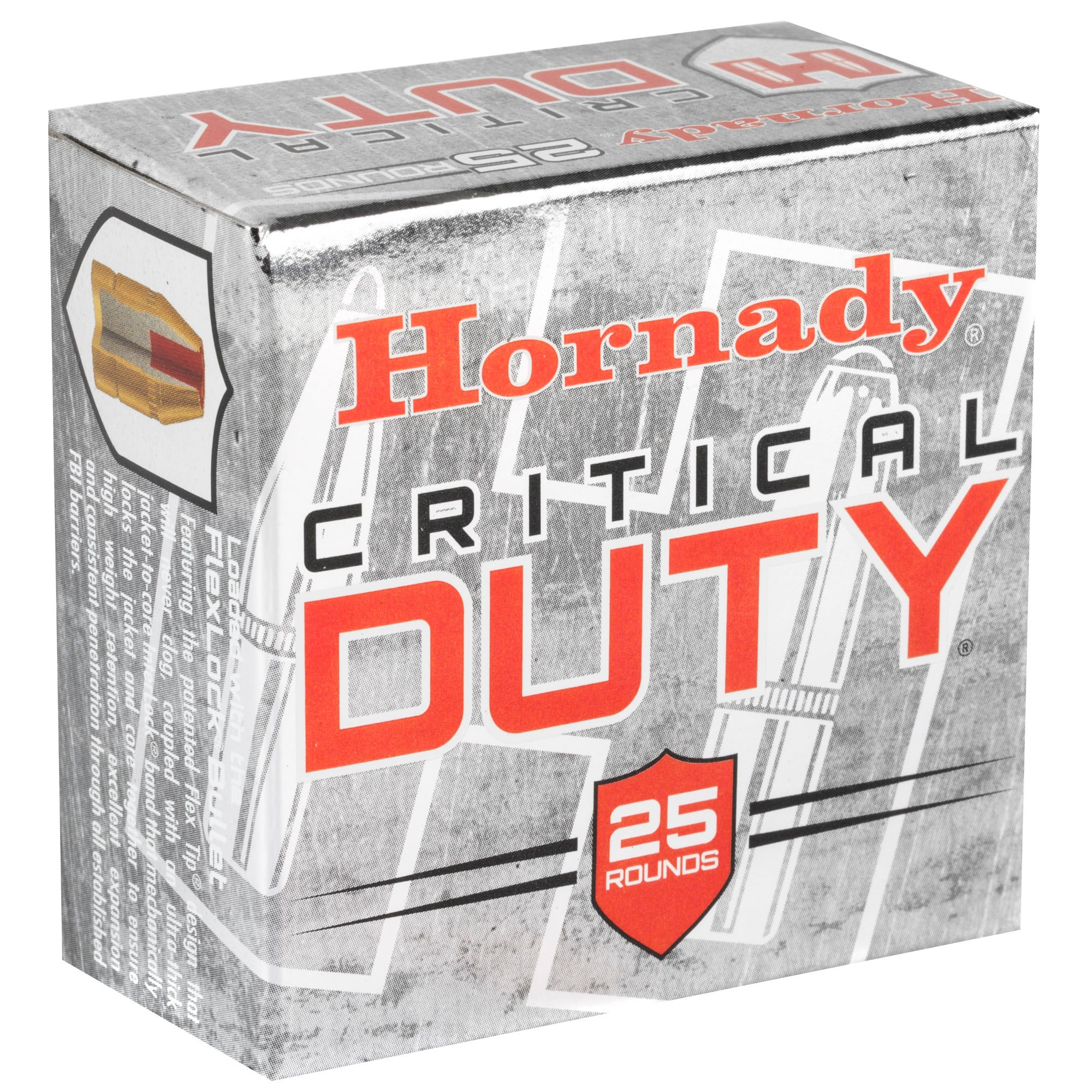 Hornady Critical Duty Ammunition 9mm Luger +P 135 Grain FlexLock Box of 25