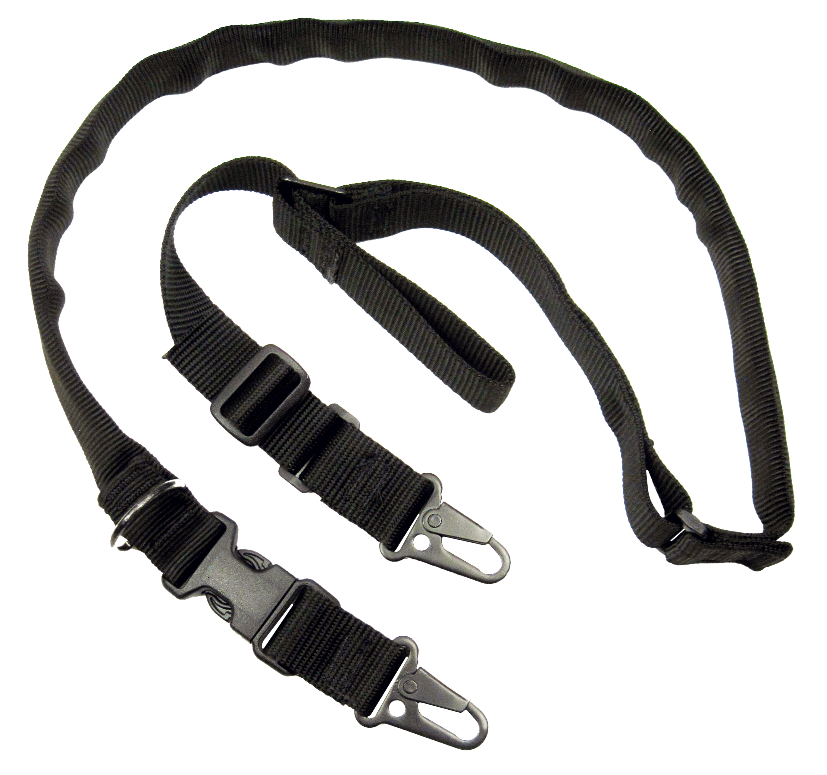 Tacshield T6030BK Warrior 2-in-1 Sling made of Black Webbing with HK Snap Hook & Padded Fast Adjust Design for Rifle/Shotgun