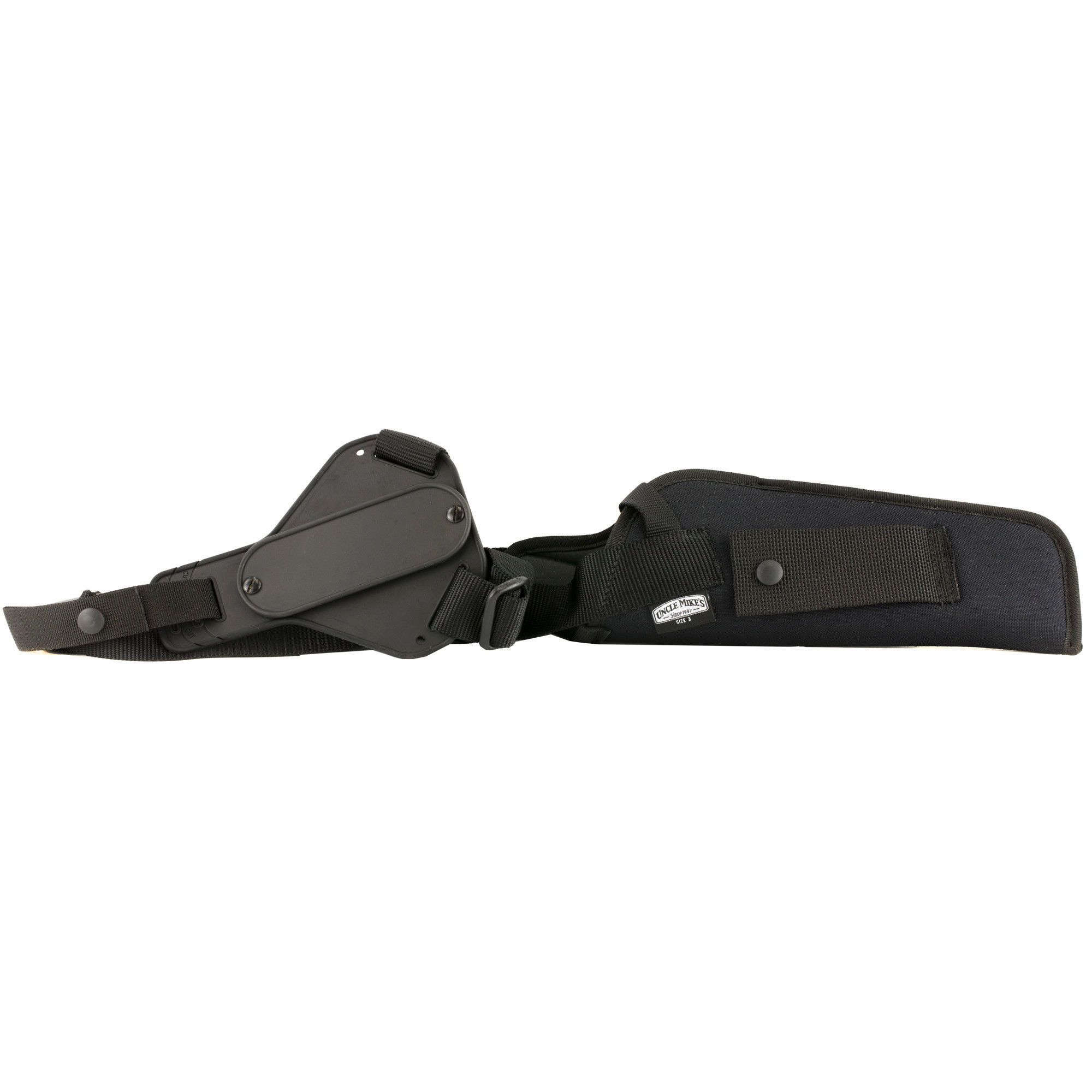 Uncle Mike's 83031 Sidekick Vertical Shoulder Holster Shoulder Size 03 Black Cordura Harness Fits Med/Large DA Revolver Fits 5-6.50" Barrel Right Hand