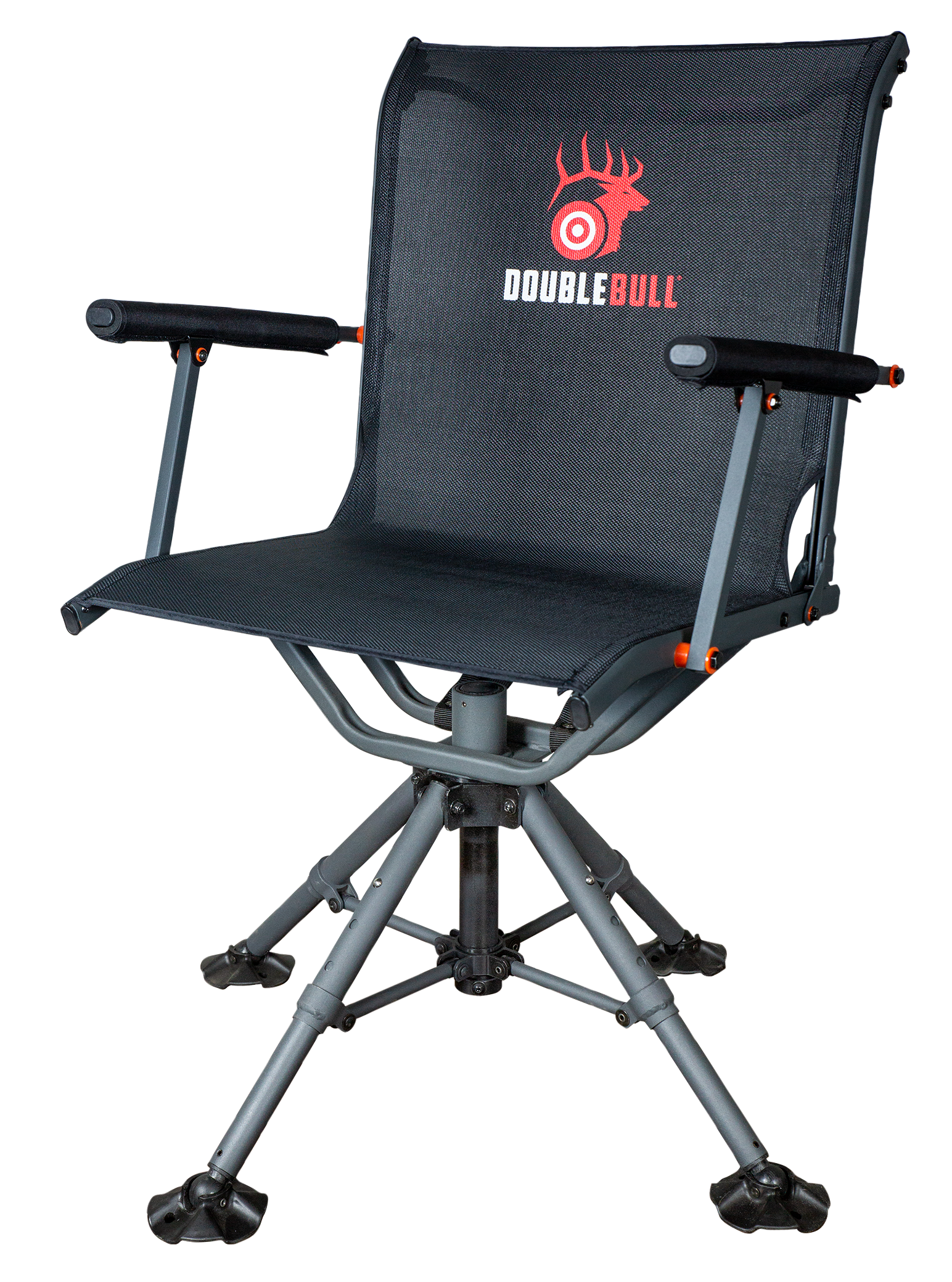 Primos 65166 Double Bull Swivel Seat 360 Degree Swivel Black