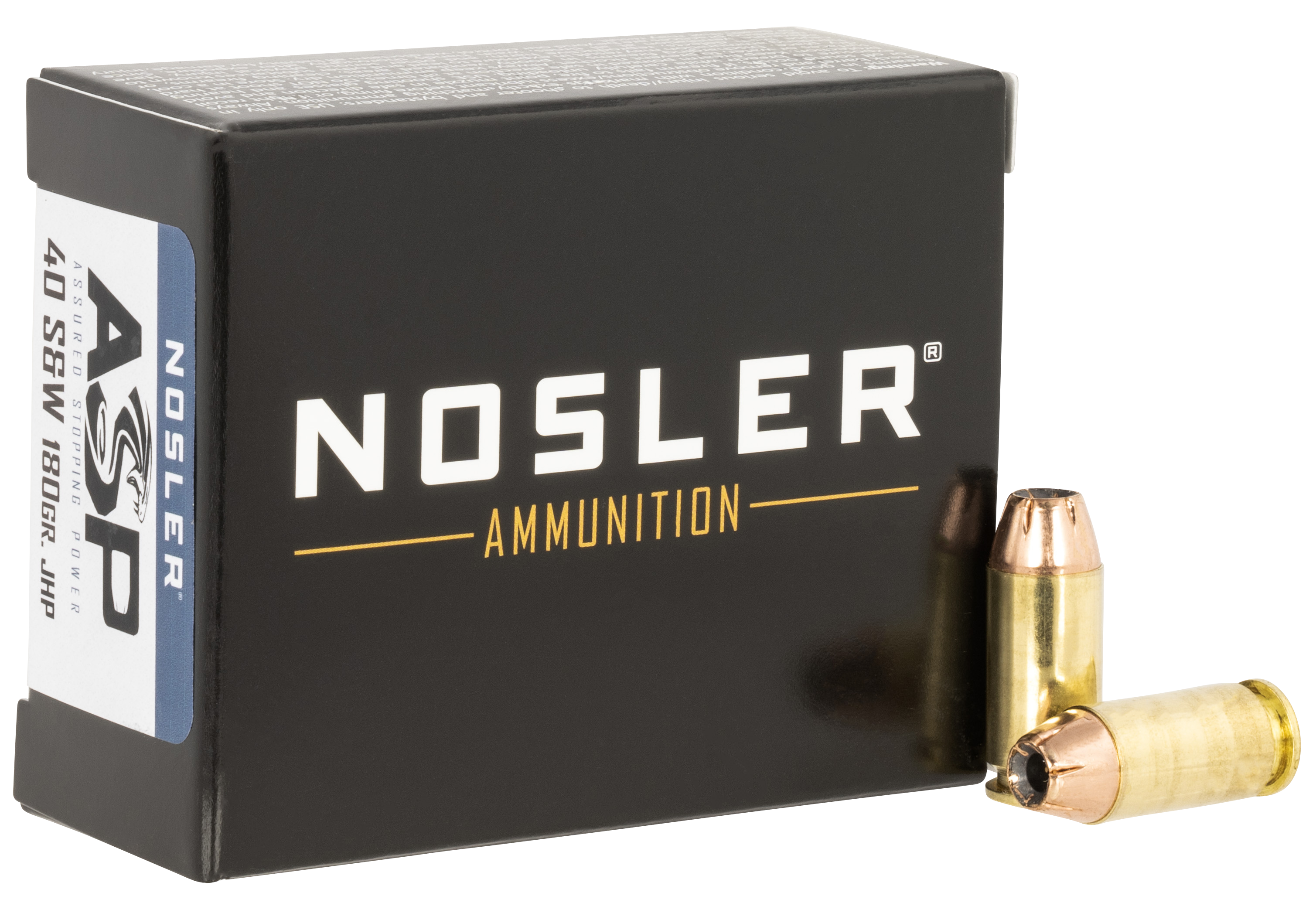 Nosler 51279 Assured Stopping Power Target 40 S&W 180 gr Jacketed Hollow Point (JHP) 20 Per Box/ 20 Cs