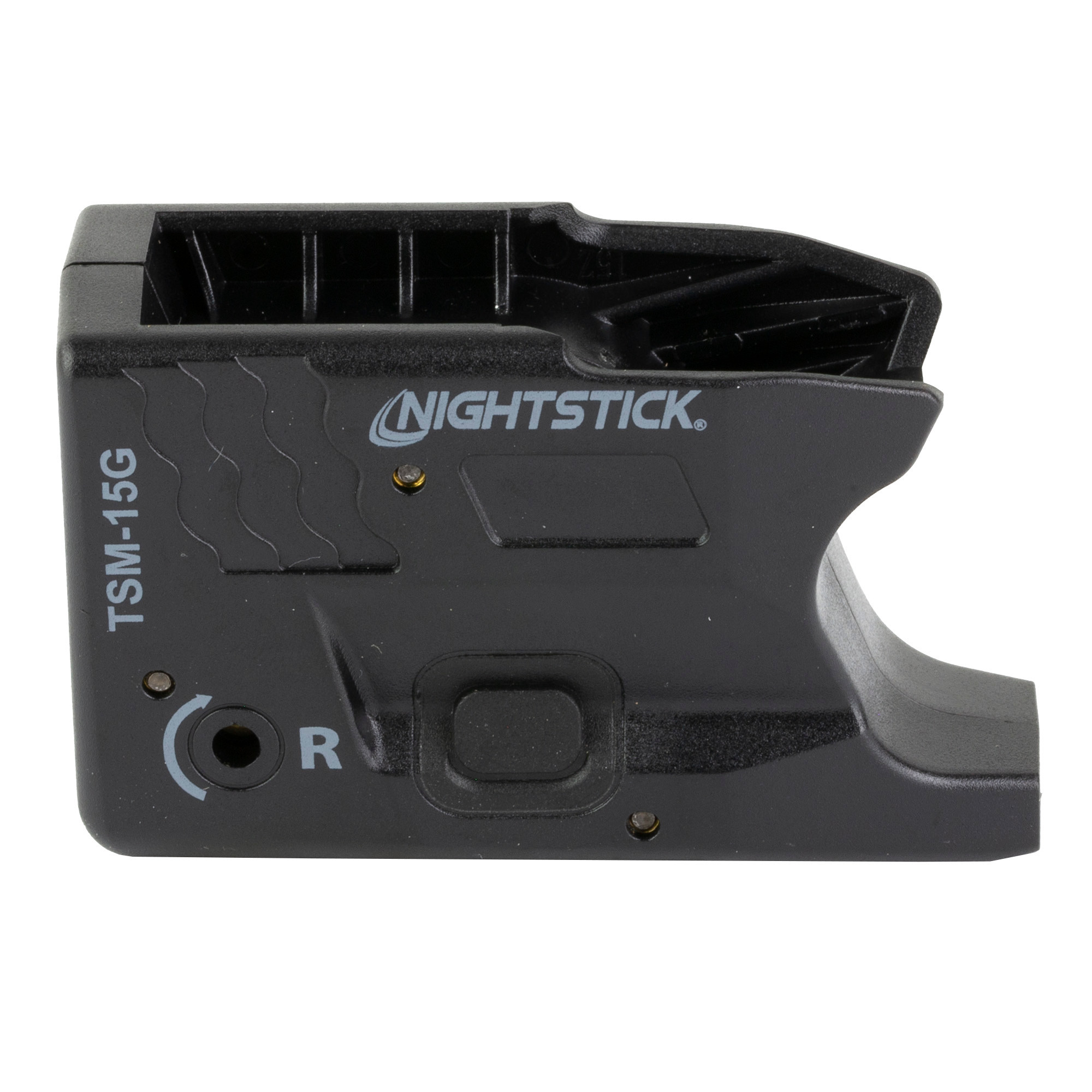 Nightstick TSM15G TSM-15G Sub-Compact Weapon Light S&W Shield Plus/M&P Shield 150 Lumens White LED Bulb/ Green Laser 104 Meters Beam Black Polymer