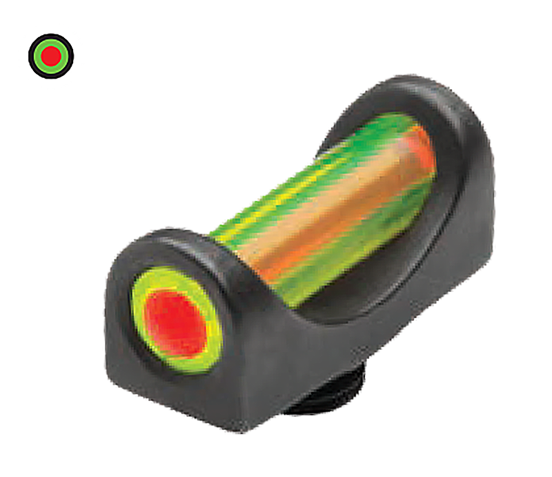 TruGlo TGTG948DD FatBead Black | Green with Red Center Fiber Optic Front Sight