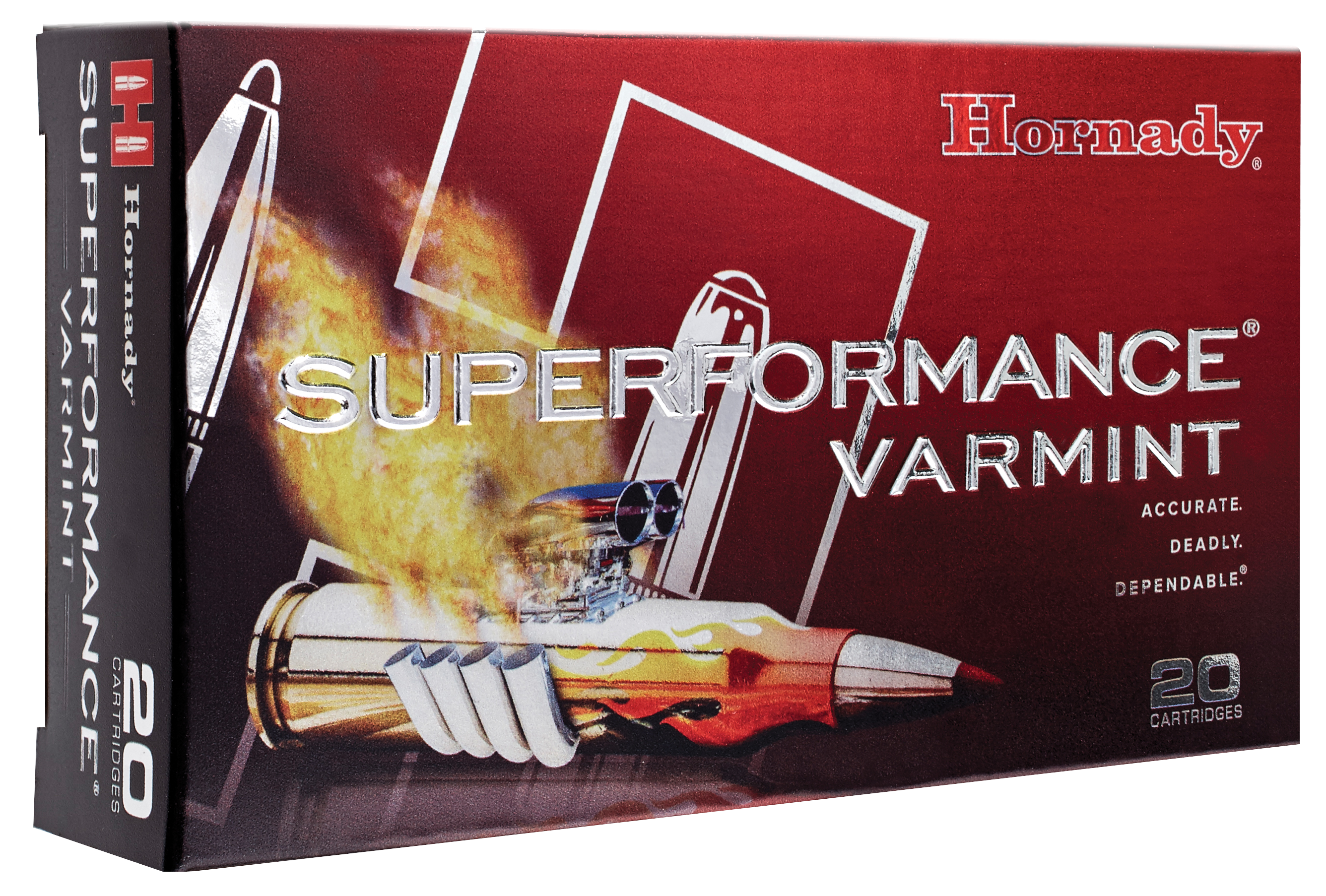 Hornady Superformance Varmint Ammunition 243 Winchester 58 Grain V-MAX Polymer Tip 20RD