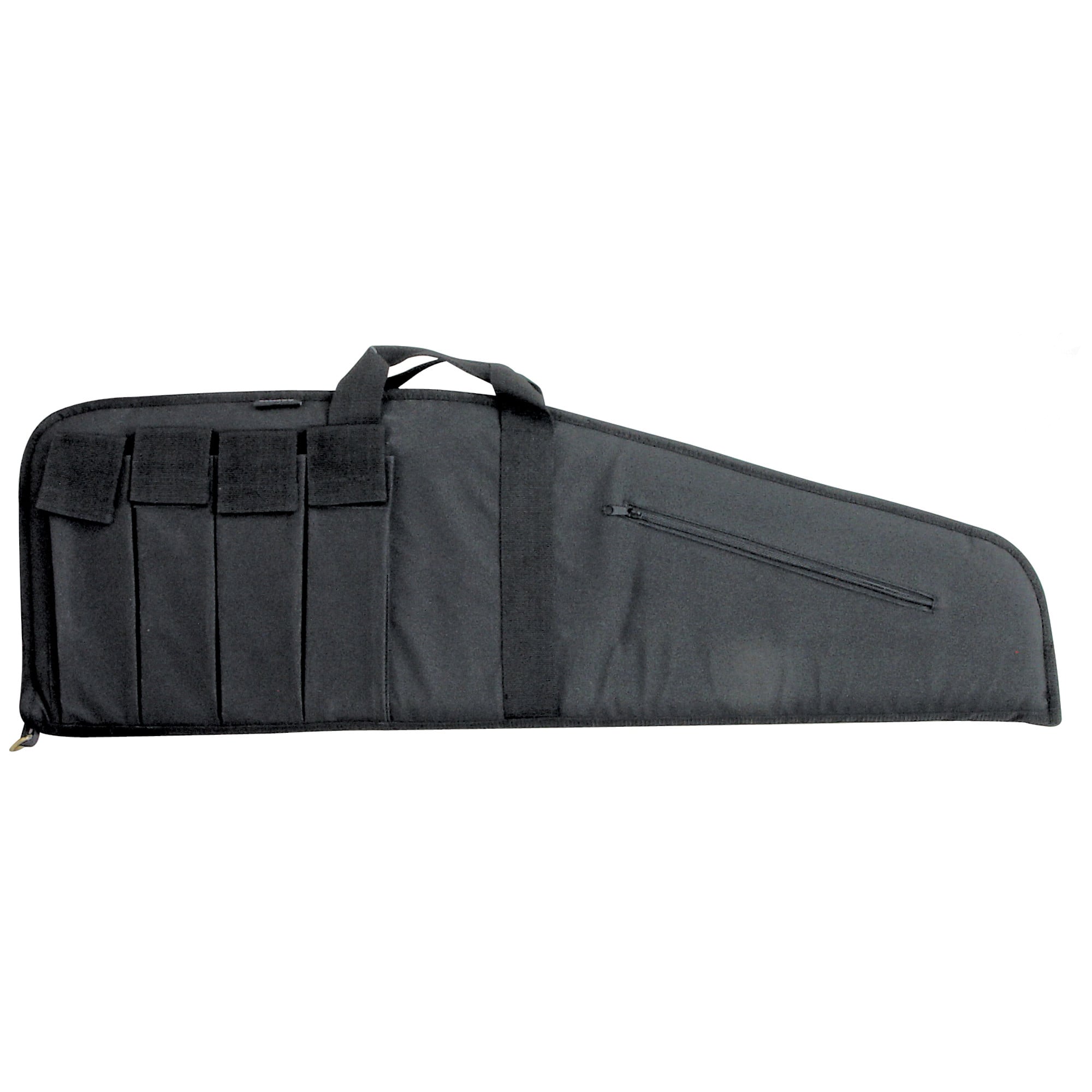Bulldog BD421 Extreme Tactical Rifle Case made of Water-Resistant Nylon with Black Finish, Tricot Lining, 4 External Velcro Magazine Pouches & Soft Padding 40" L