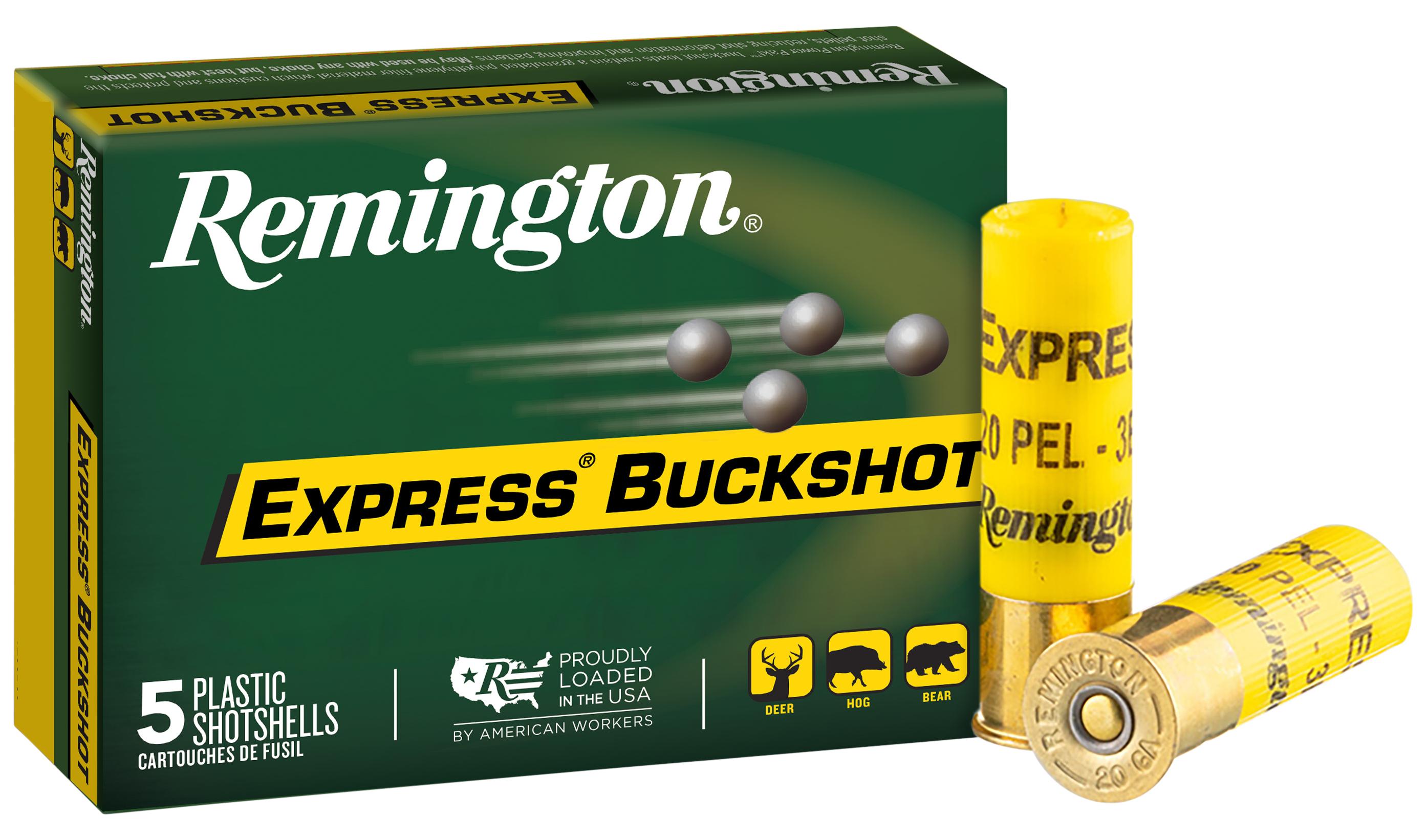Remington Express Ammunition 20 Gauge 2-3/4" #3 Buckshot 20 Pellets