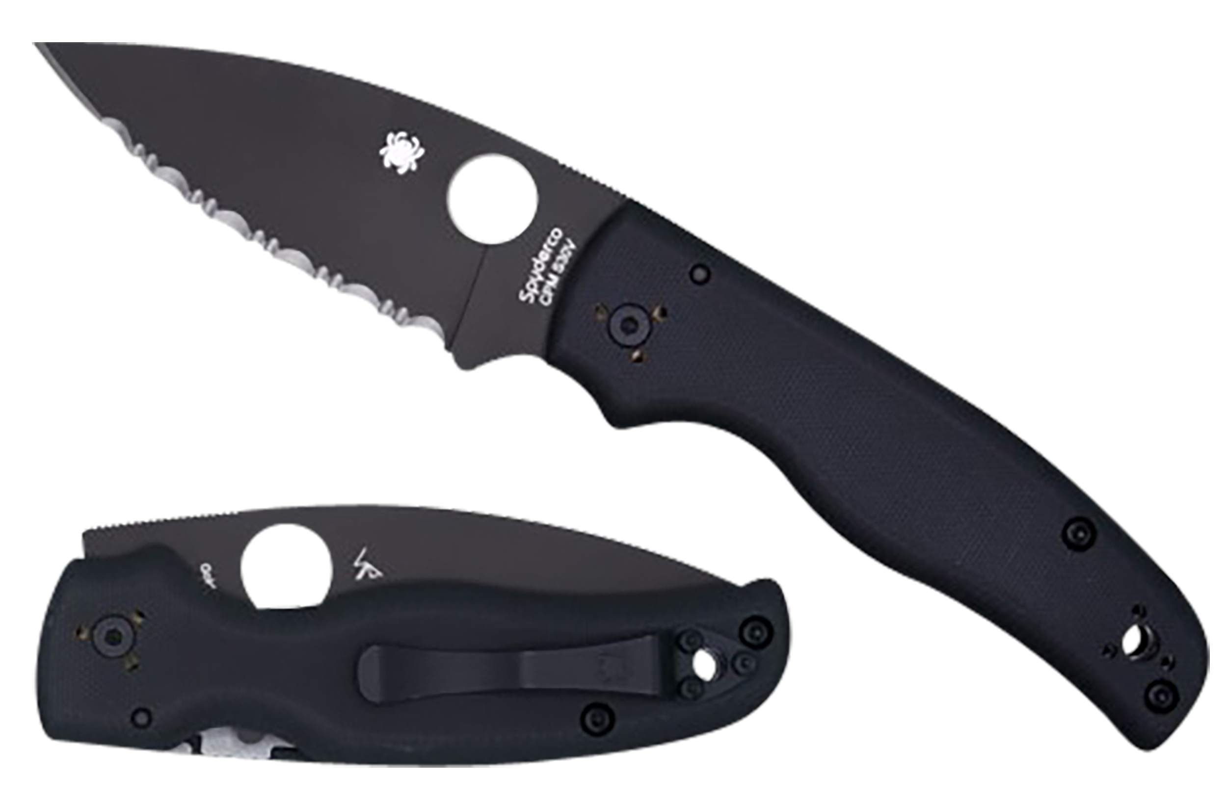 Spyderco , Spy C229gsbk Shaman Black Blade