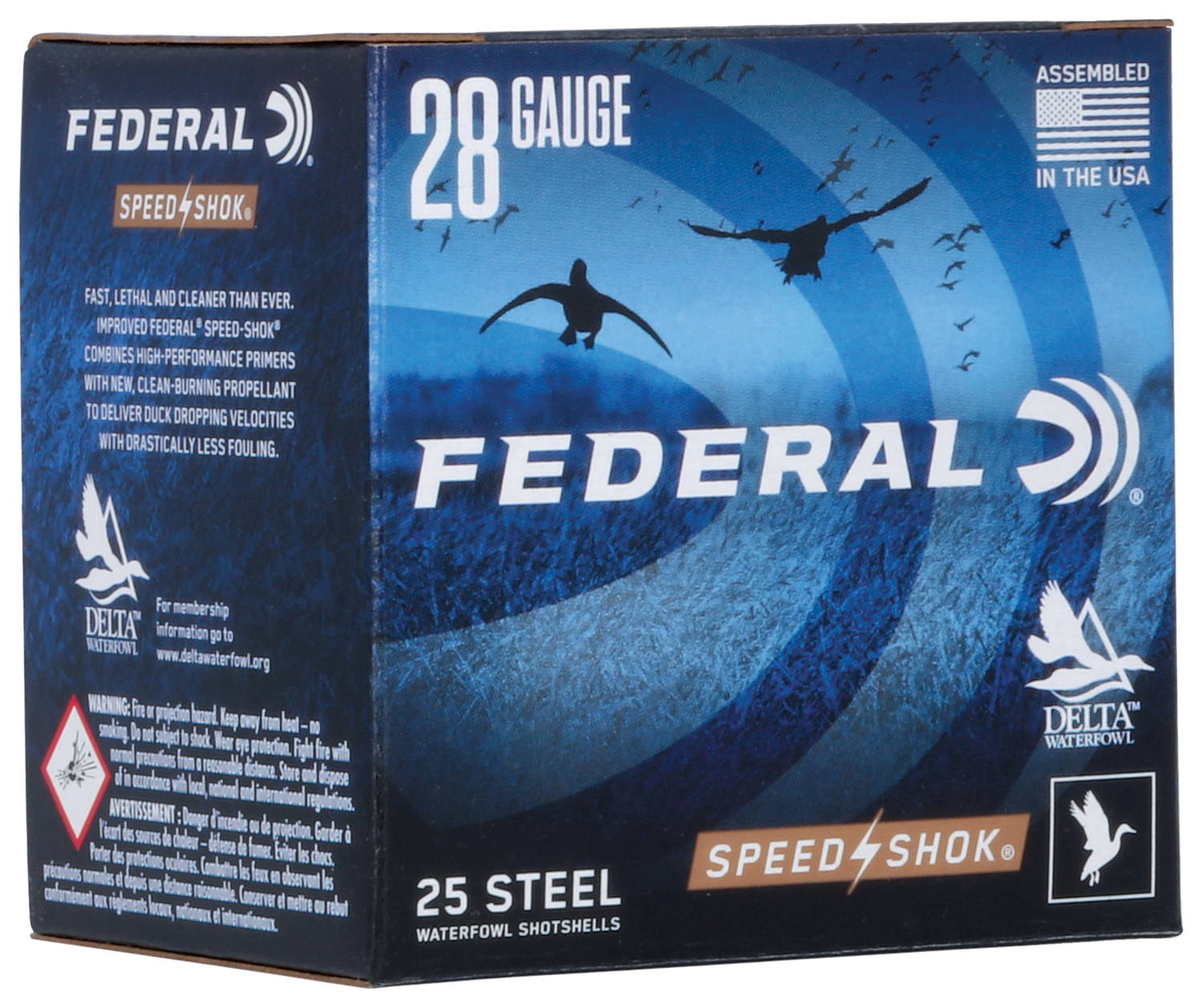 Federal Speed-Shok Ammunition 28 Gauge 2-3/4" 5/8 oz #6 Non-Toxic Steel Shot