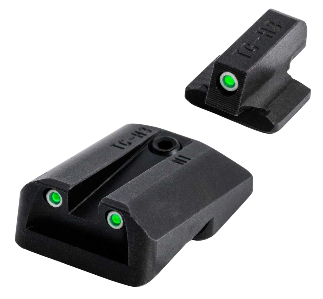 TruGlo TG231G1A TritiumBlack | Green Tritium Front Sight Green Tritium Rear Sight
