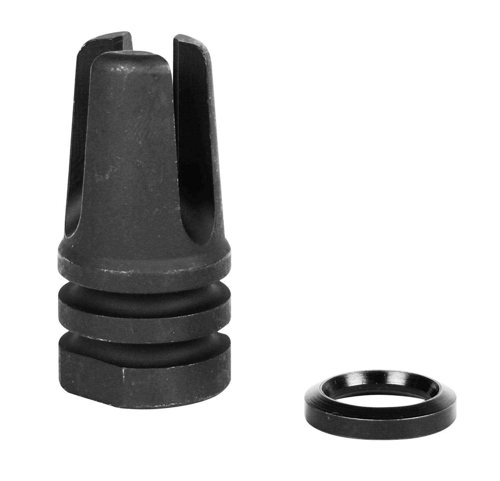 LBE Unlimited ARFH3PNG Three Prong Flash Hider Black 1215 Steel with 1/2"-28 tpi Threads for 5.56x45mm NATO AR-15