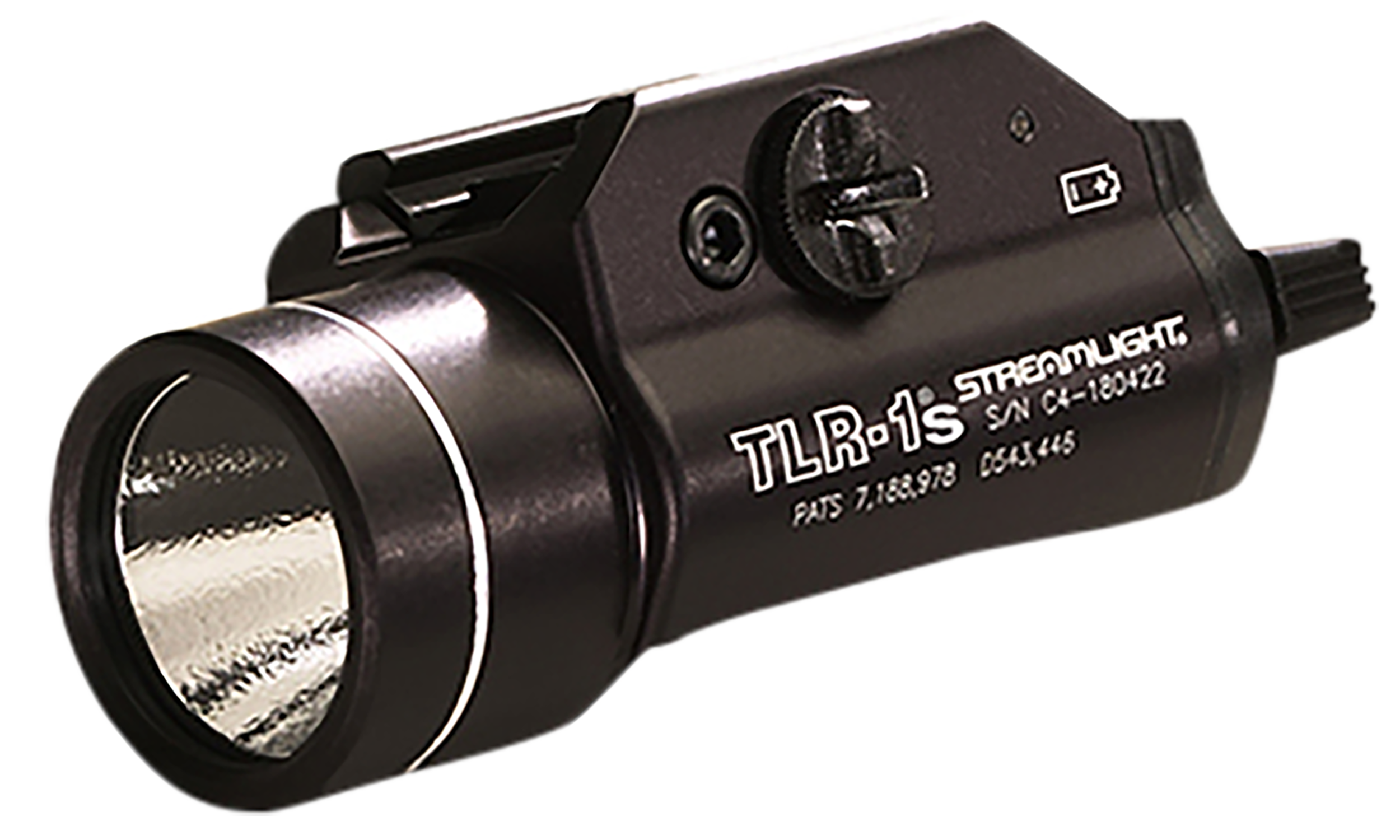 Streamlight TLR-1S Weapon Light LED with 2 CR123A Batteries fits Picatinny and Glock Rails Aluminum Matte