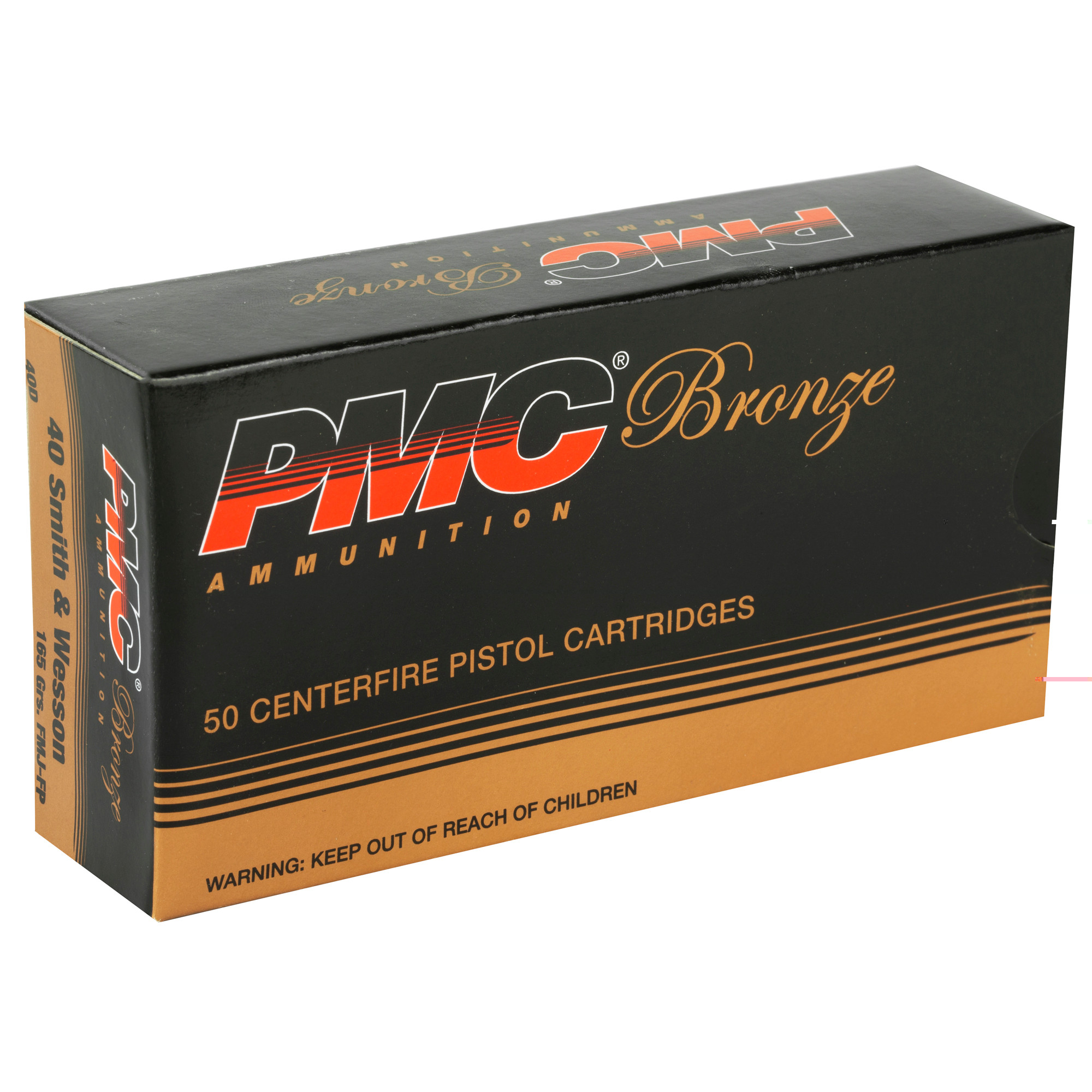 PMC 40D Bronze Target 40 S&W 165 gr FMJ50rd Bx