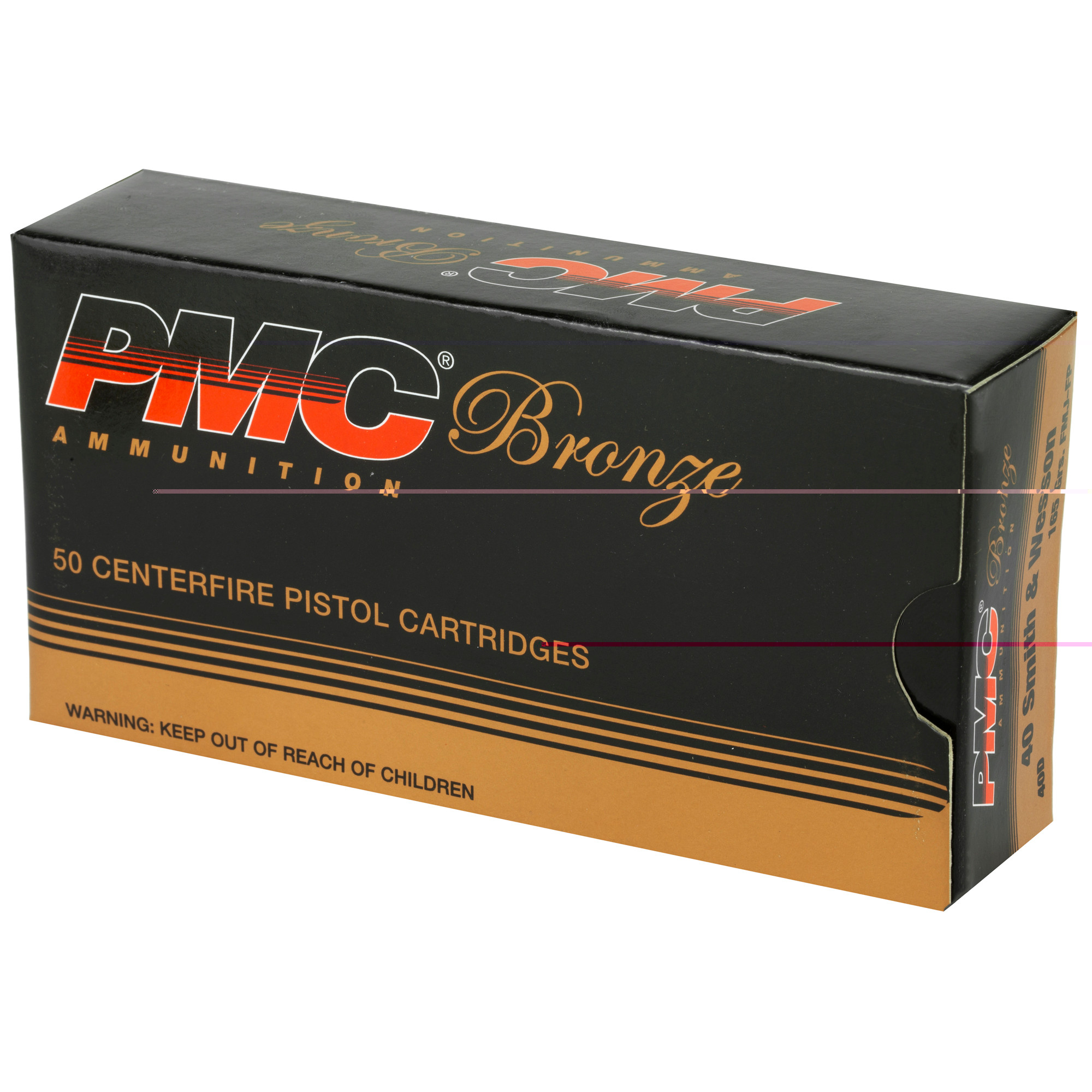 PMC 40D Bronze Target 40 S&W 165 gr FMJ50rd Bx