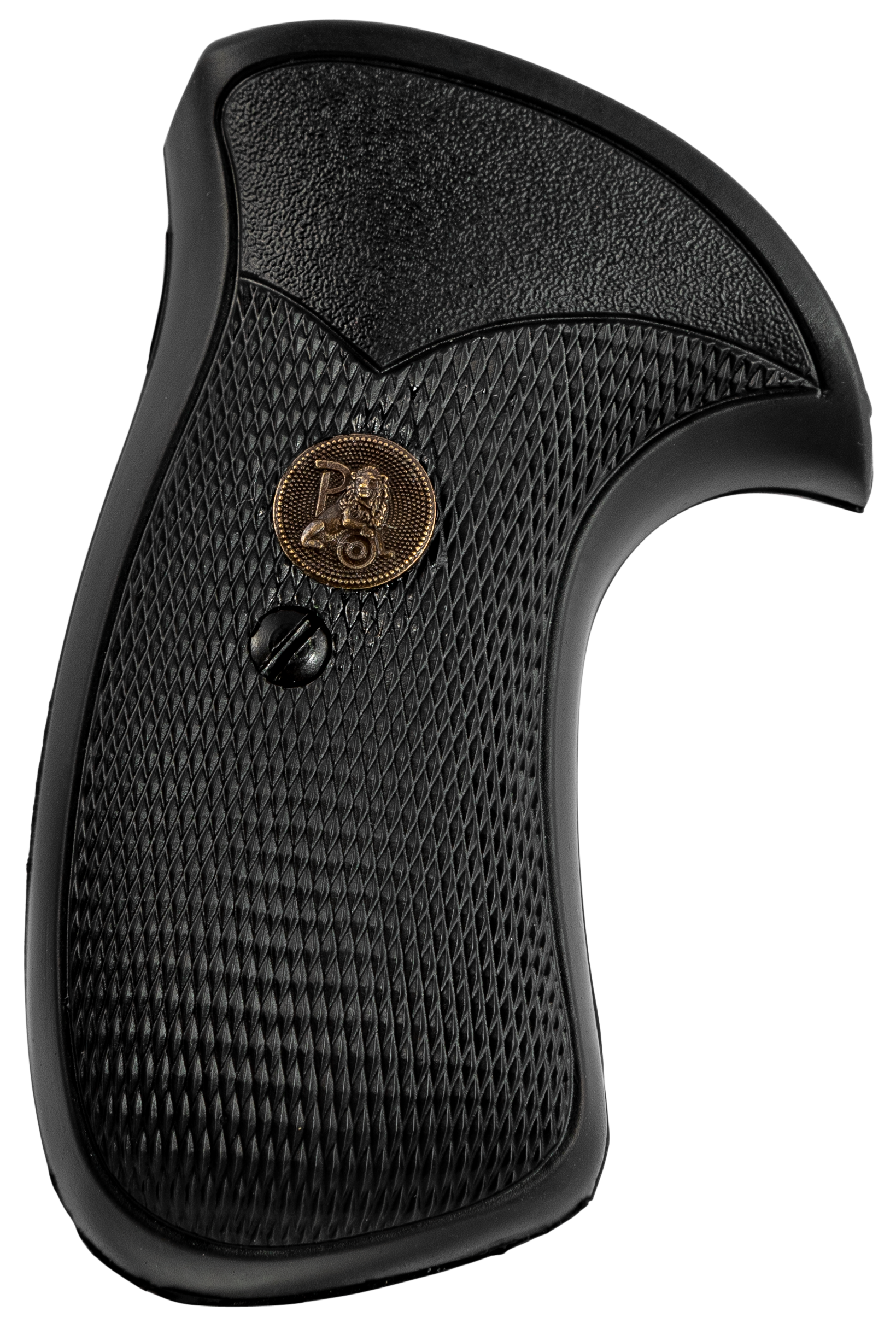 Pachmayr Compac Grips S&W K, L-Frame Round Butt Rubber Black