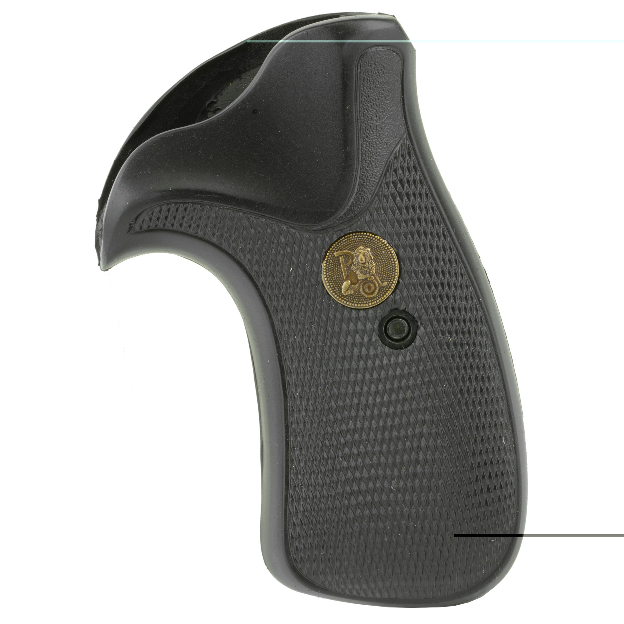 Pachmayr Compac Grips S&W K, L-Frame Round Butt Rubber Black