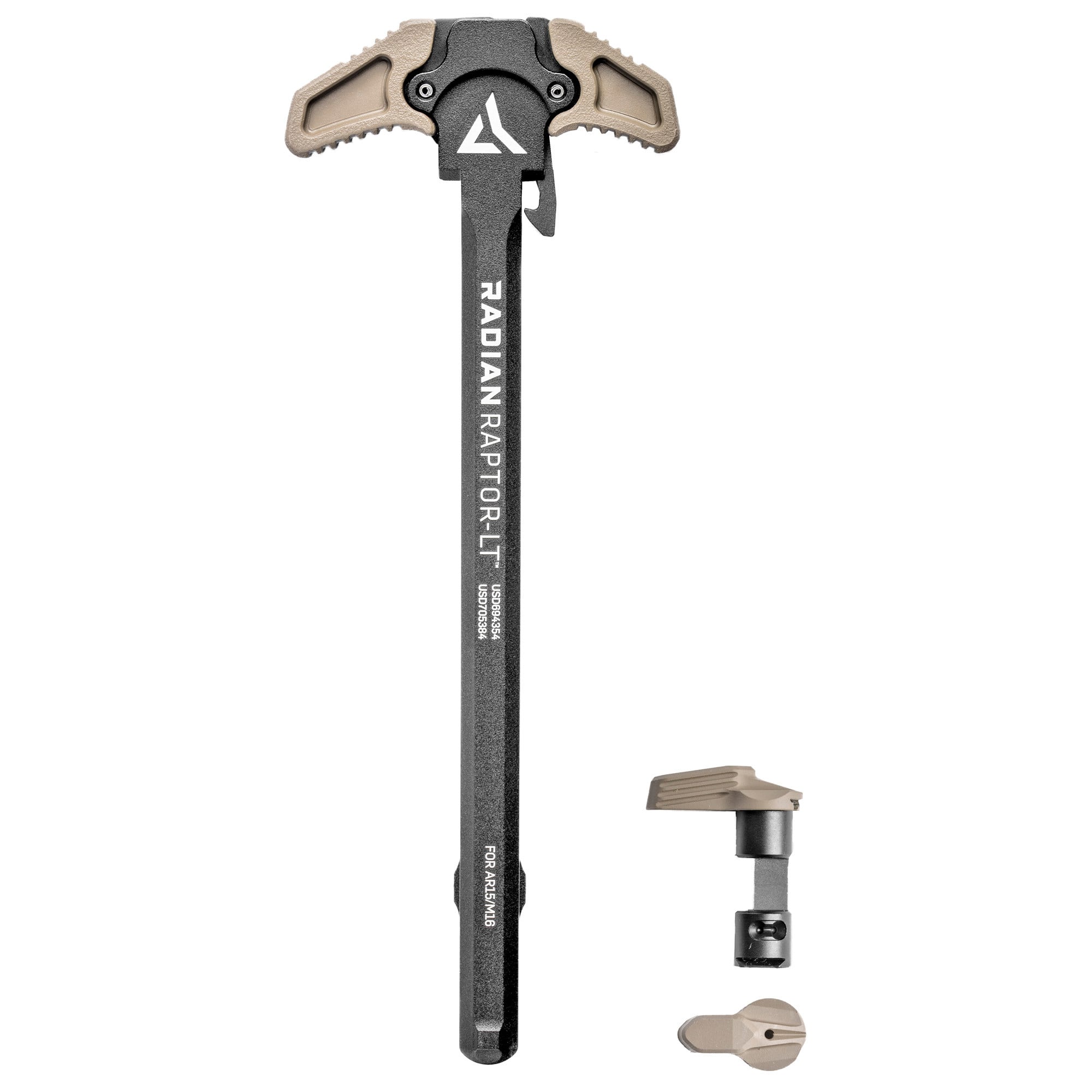 Radian Weapons R0290 Raptor-LT Raptor-LT AR-15/M16 Charging Handle w/Talon 45/90 Safety, 7075 Aluminum w/Fiberglass Reinforced Polymer Overmold, Mil-Spec Anodized Finish
