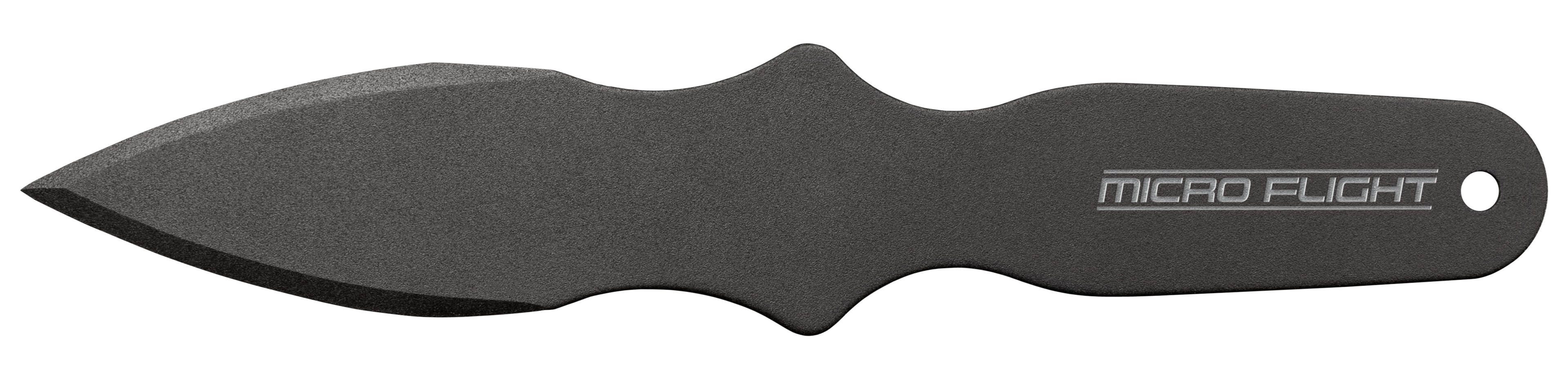 Cold Steel CS80STMB Micro Flight Thrower Fixed Plain Spear Point Black 550C Steel Blade/Handle
