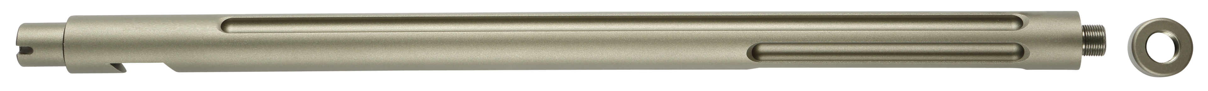 Tactical Solutions 1022TEMOD X-Ring Barrel 22 LR 16.50" OD Green Matte Finish Aluminum Material with Fluting & Threading for Ruger 10/22