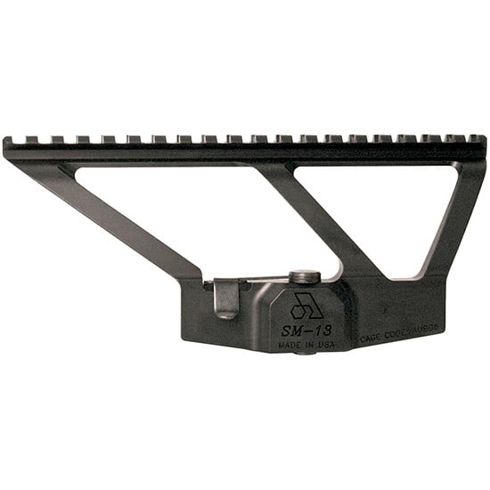 Arsenal Inc AK-47 Low Profile Scope Rail Mount One Piece Black SM-13 Ars Scope Rail Mount 1Pc Qr Low Profile 7.62