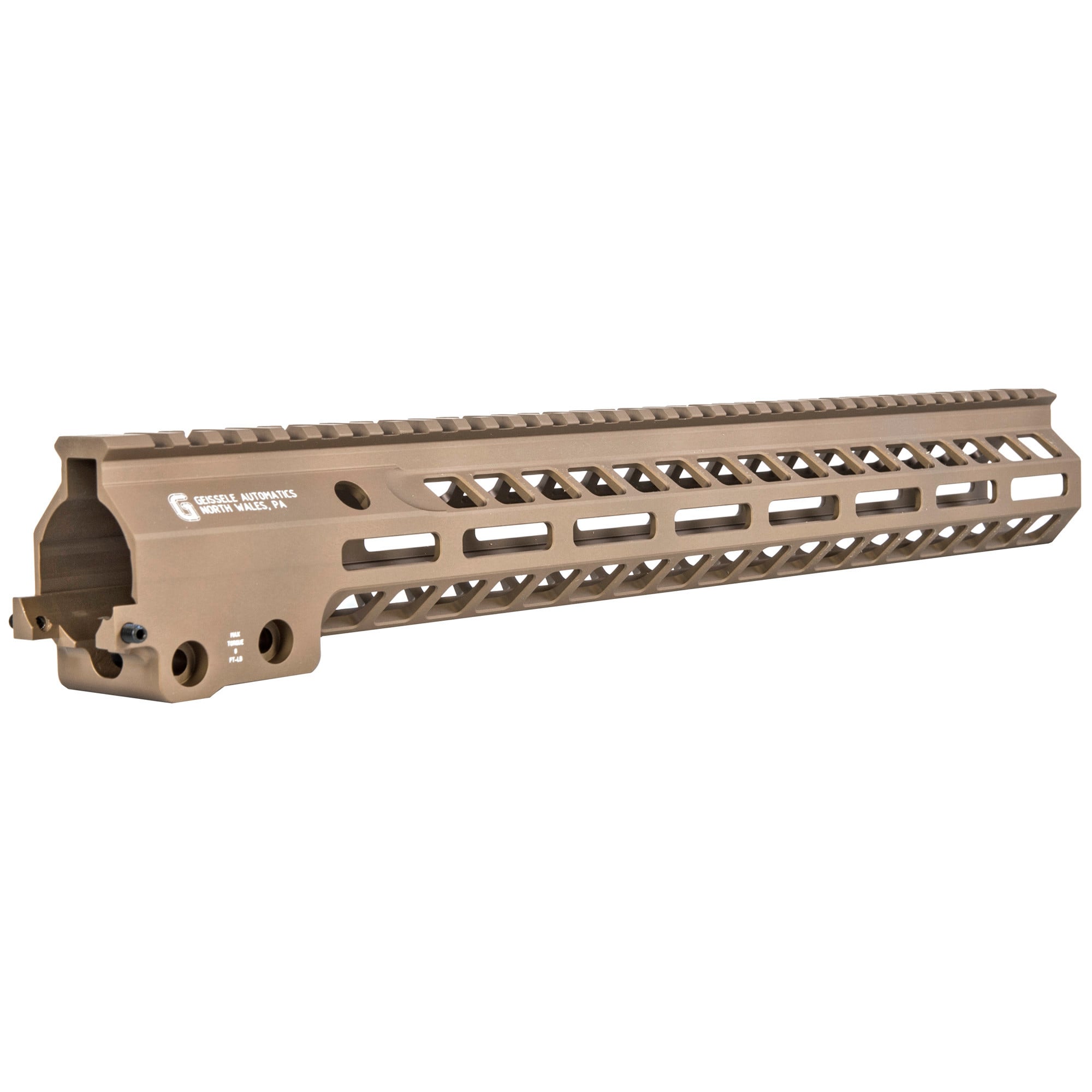 Geissele 15" MK14 M-LOK Super Modular Rail Desert Dirt Color