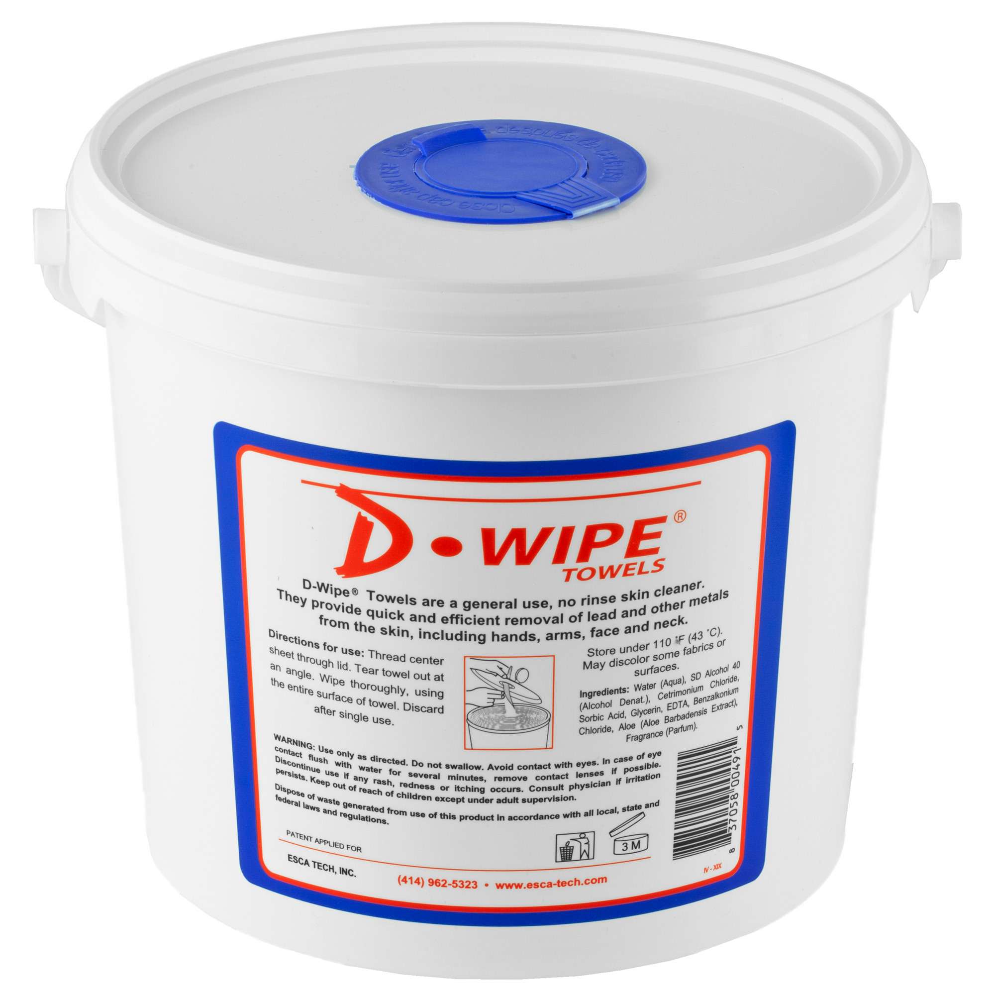 D-Lead Disposable Wipes Case of 6 Canisters