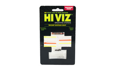 HIVIZ TriComp Front Sight for Shotguns with Vent Rib & Removable Front Bead Fiber Optic with 6 Interchangeable Lite Pipes