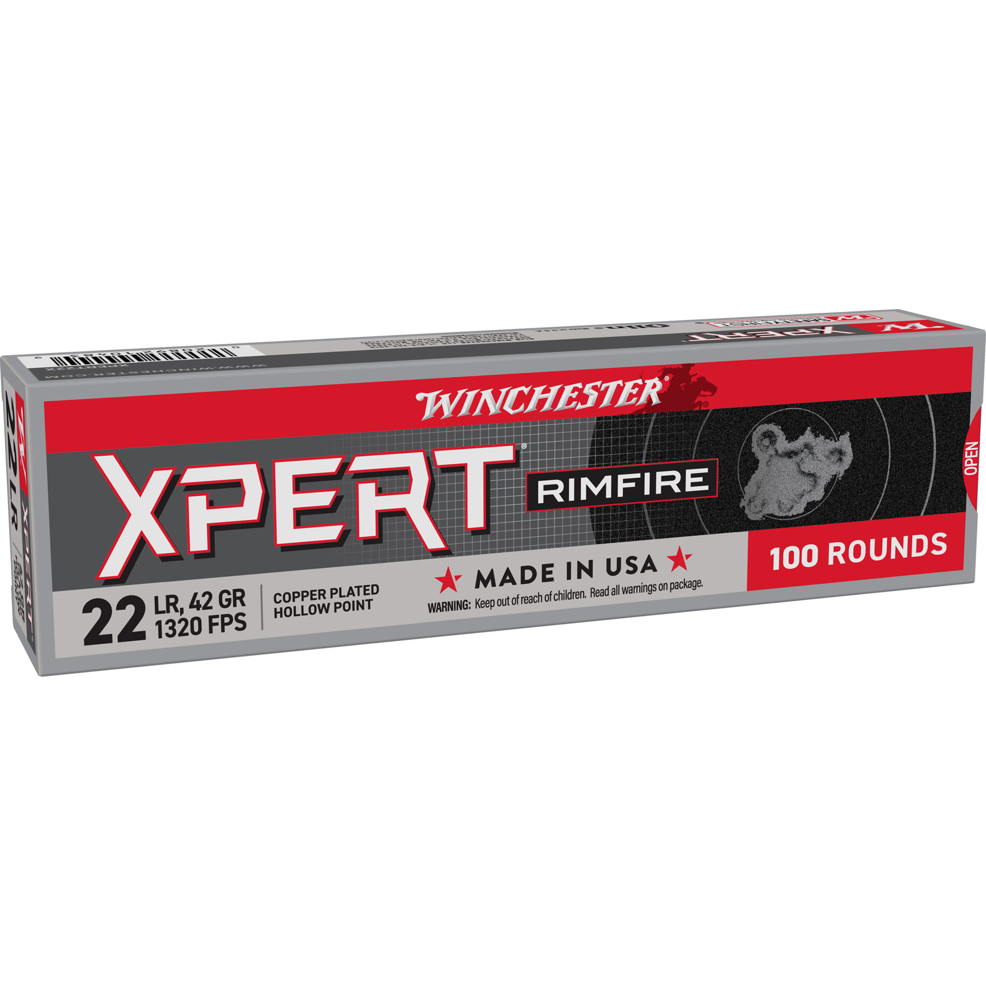 Winchester Ammo XPERT22X Xpert Rimfire22 LR 40 gr Lead Round Nose (LRN) 100 Bx/20 Cs
