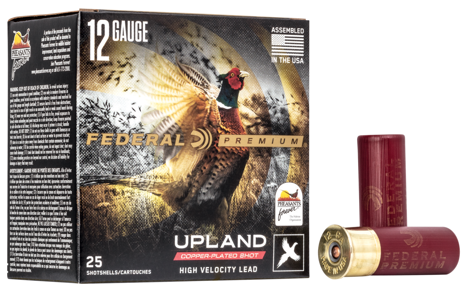 Federal PF1544 Premium Wing-Shok High Velocity 12 Gauge 2.75" 1 1/4 oz 1500 fps 4 Shot 25ea