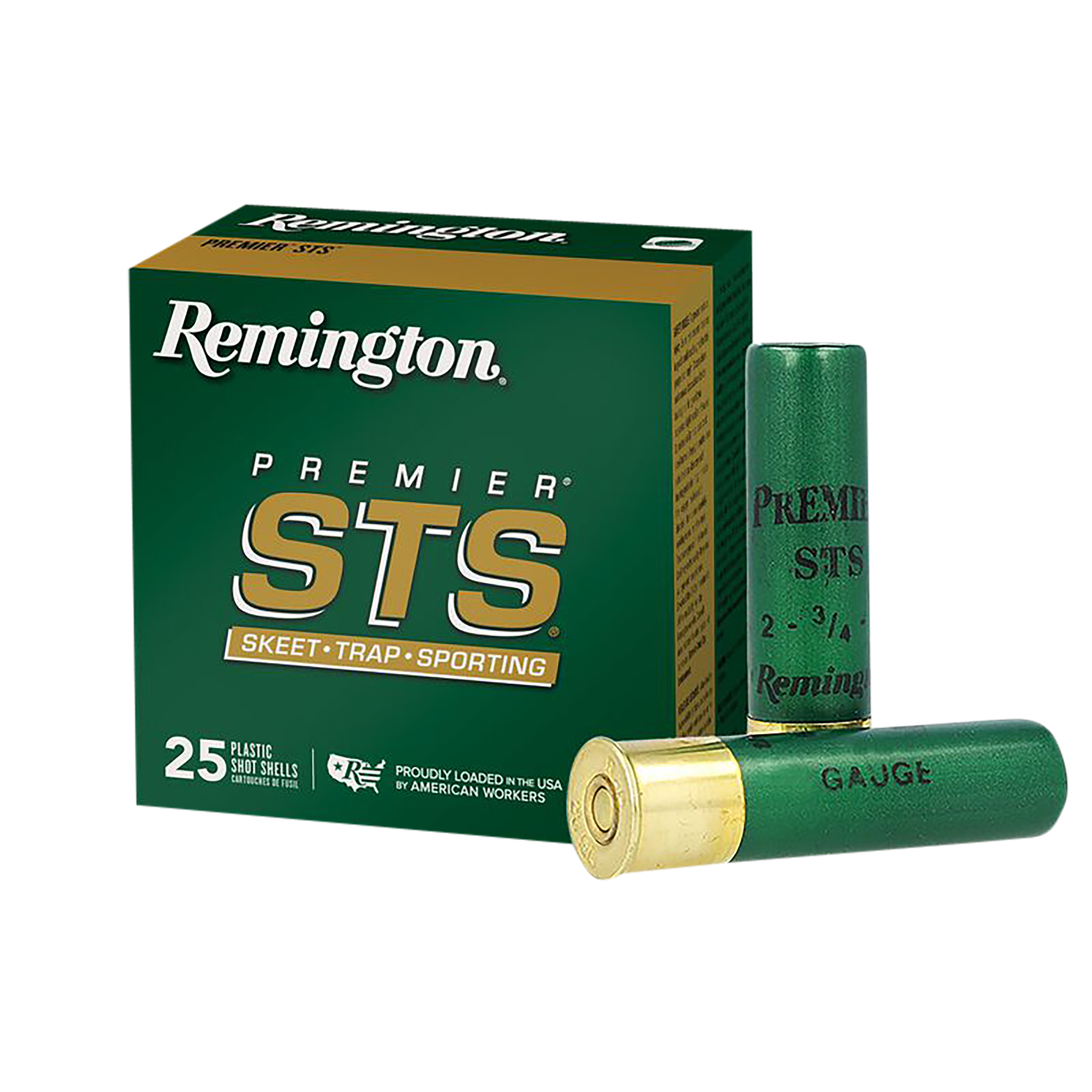 Remington Ammunition 20155 Premier STS Target Load 12 Gauge 2.75" 1 oz 8 Shot 25 Per Box/ 10 Cs