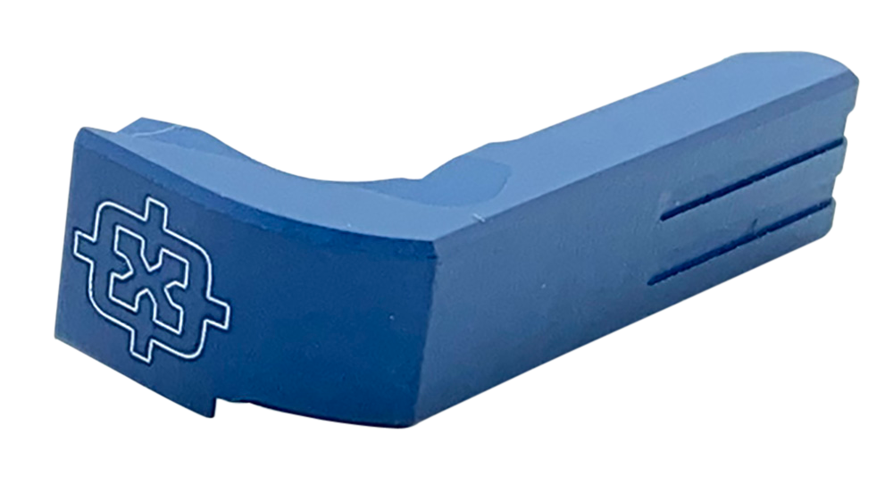 Cross Armory CRGMCBL Mag CatchExtended Compatible w/Glock Gen1-3/P80 Blue Anodized Aluminum