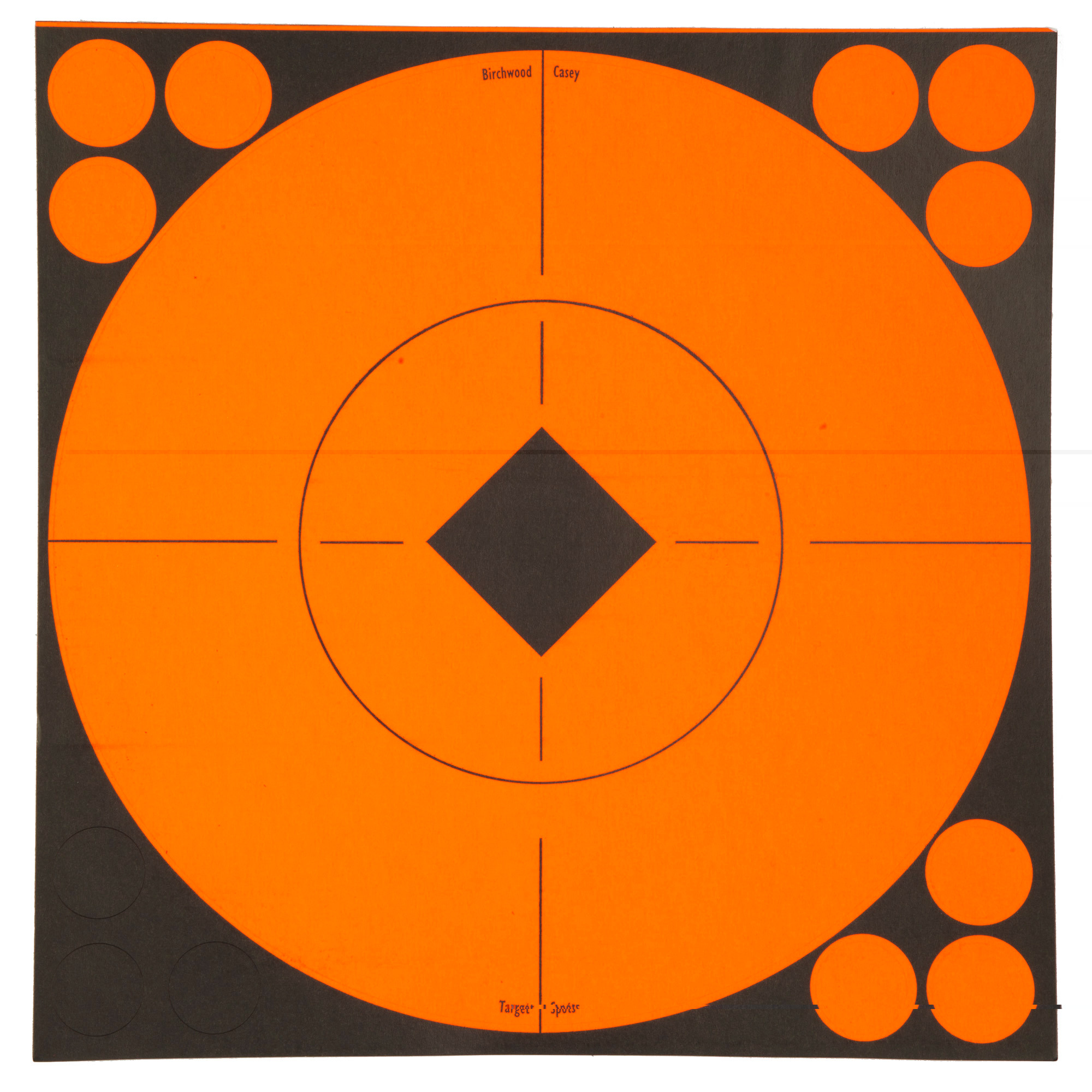 Birchwood Casey 33916 Target SpotsSelf-Adhesive Paper Black/Red 8" Bullseye Includes Pasters 8 Per Pkg