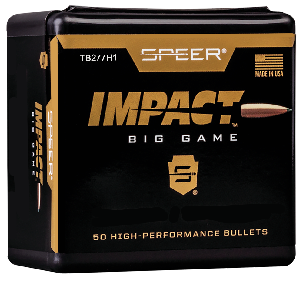 Speer Bullets TB277H1 Impact 277 Cal 150 gr Tipped Plated 50 Per Box